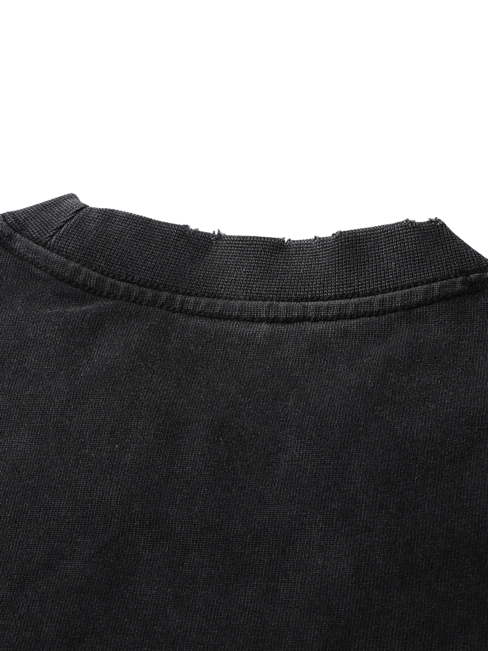 Wolvyn Heavyweight Vintage Washed Frayed T-Shirt - Wolvyn Apparel