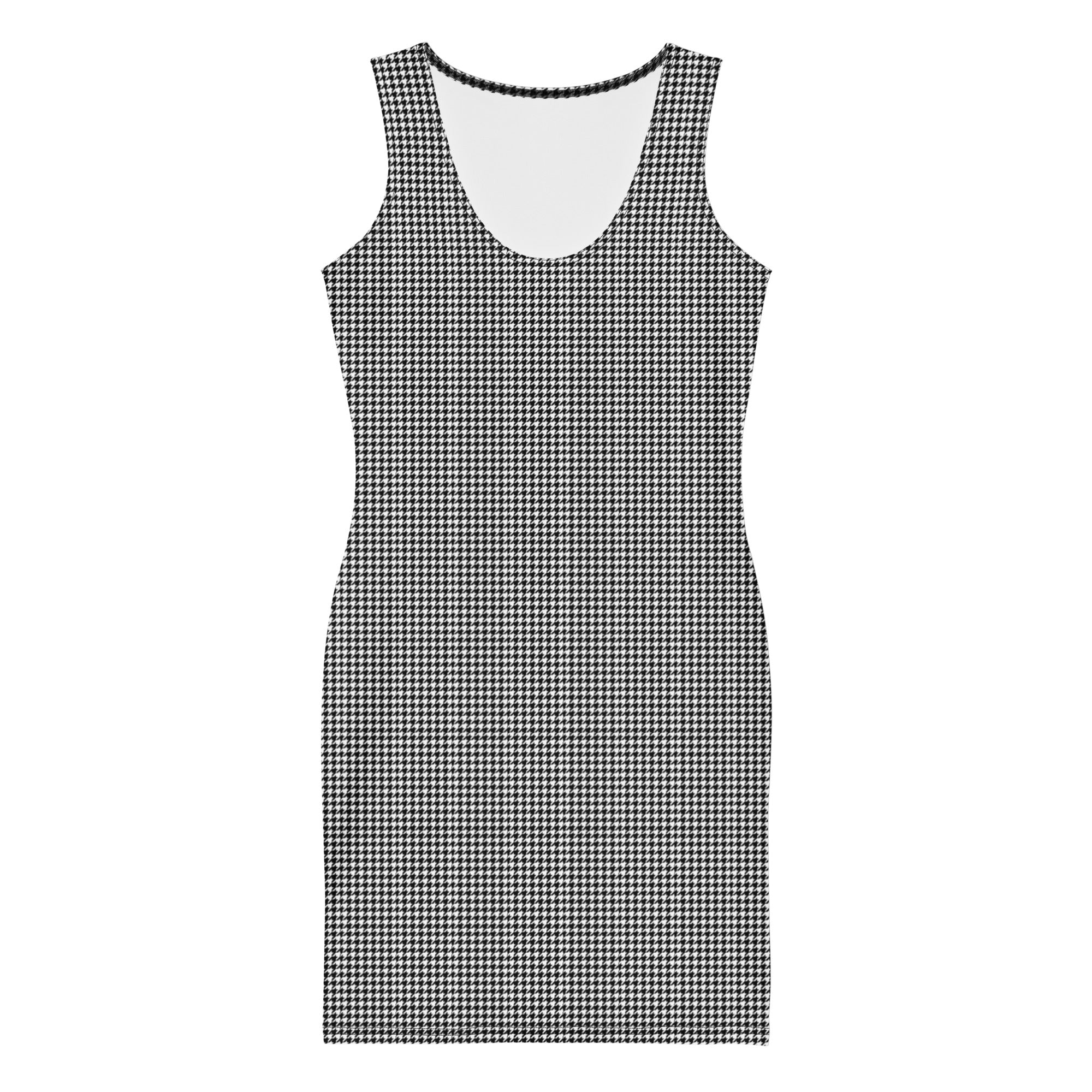 Wolvyn Houndstooth Bodycon dress - Wolvyn Apparel