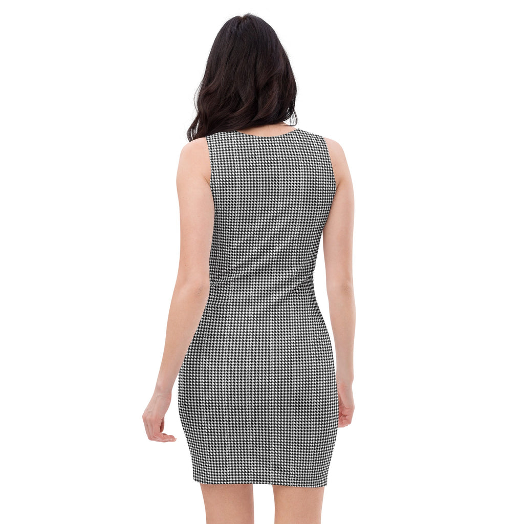 Wolvyn Houndstooth Bodycon dress - Wolvyn Apparel