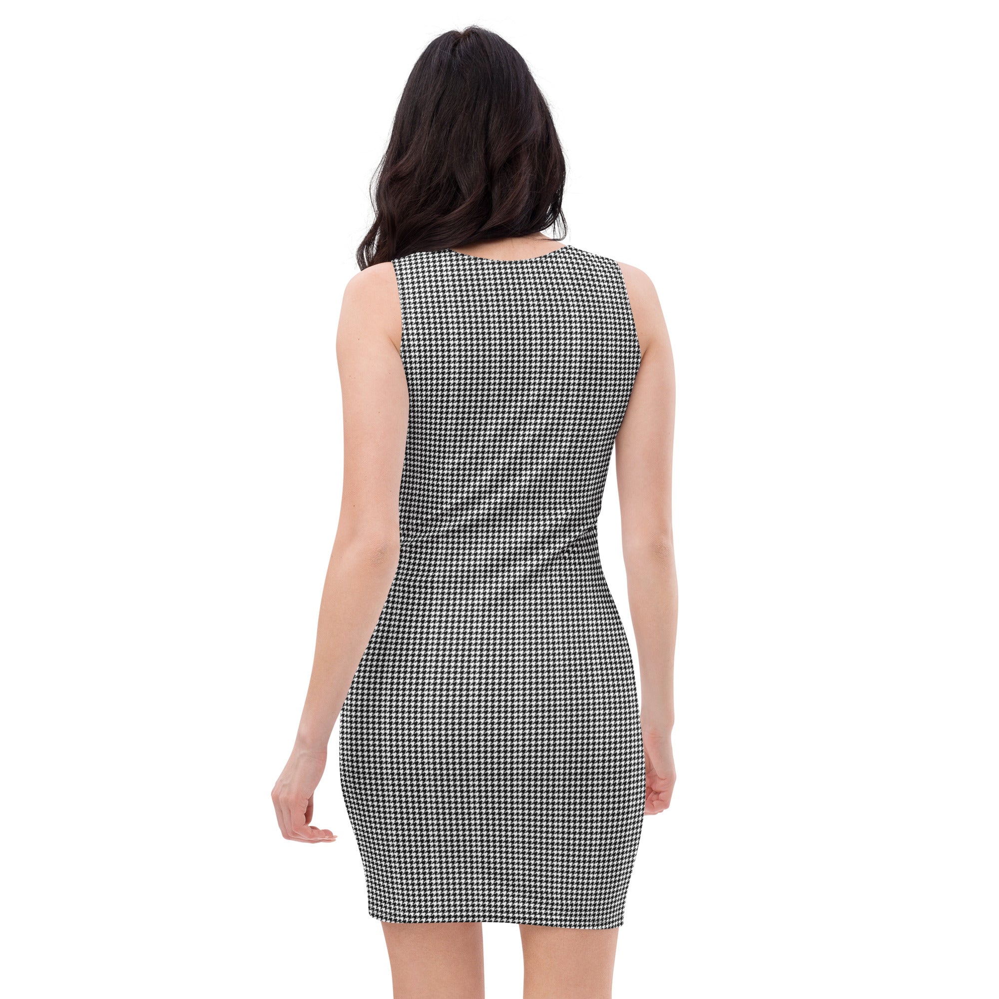 Wolvyn Houndstooth Bodycon dress - Wolvyn Apparel