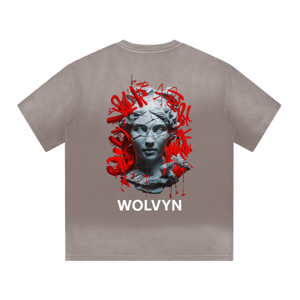 Wolvyn “I” Shape Gradient Washed T-Shirt - Wolvyn Apparel