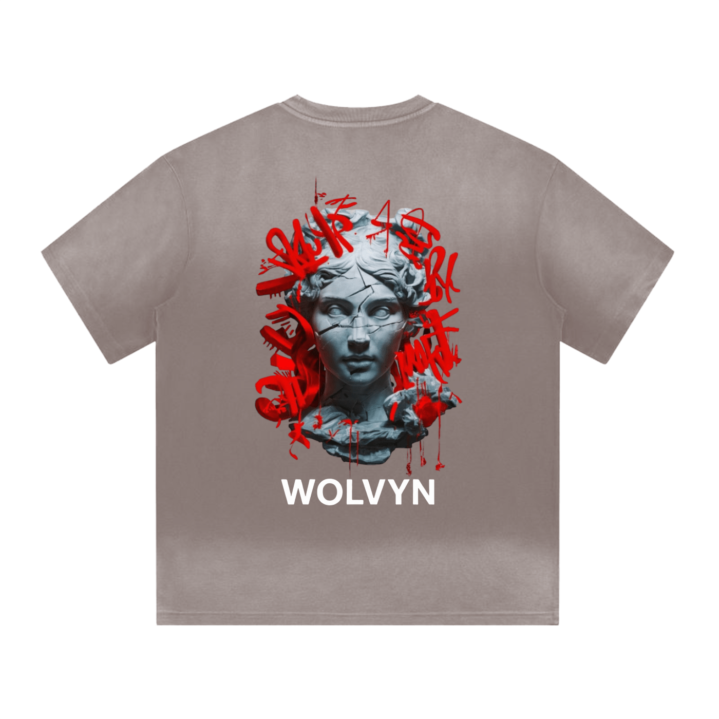 Wolvyn “I” Shape Gradient Washed T-Shirt - Wolvyn Apparel