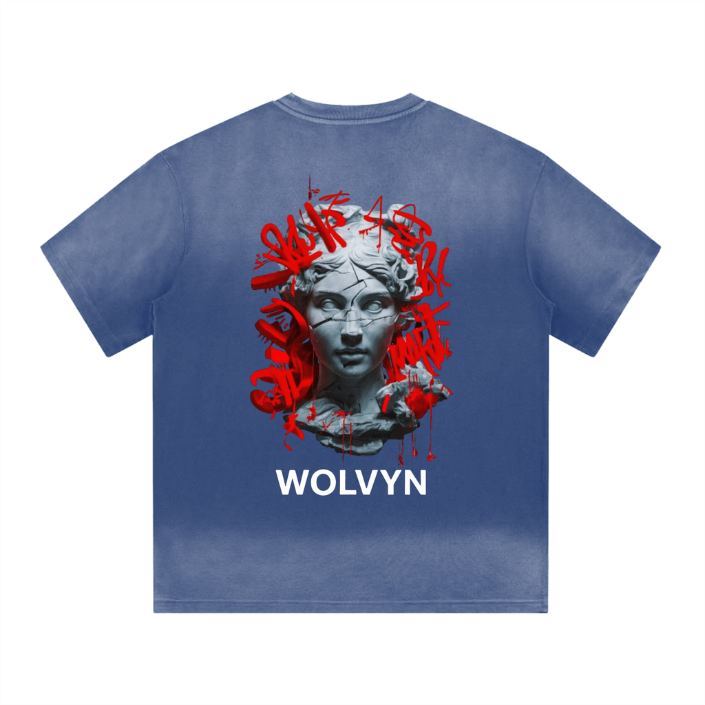 Wolvyn “I” Shape Gradient Washed T-Shirt - Wolvyn Apparel