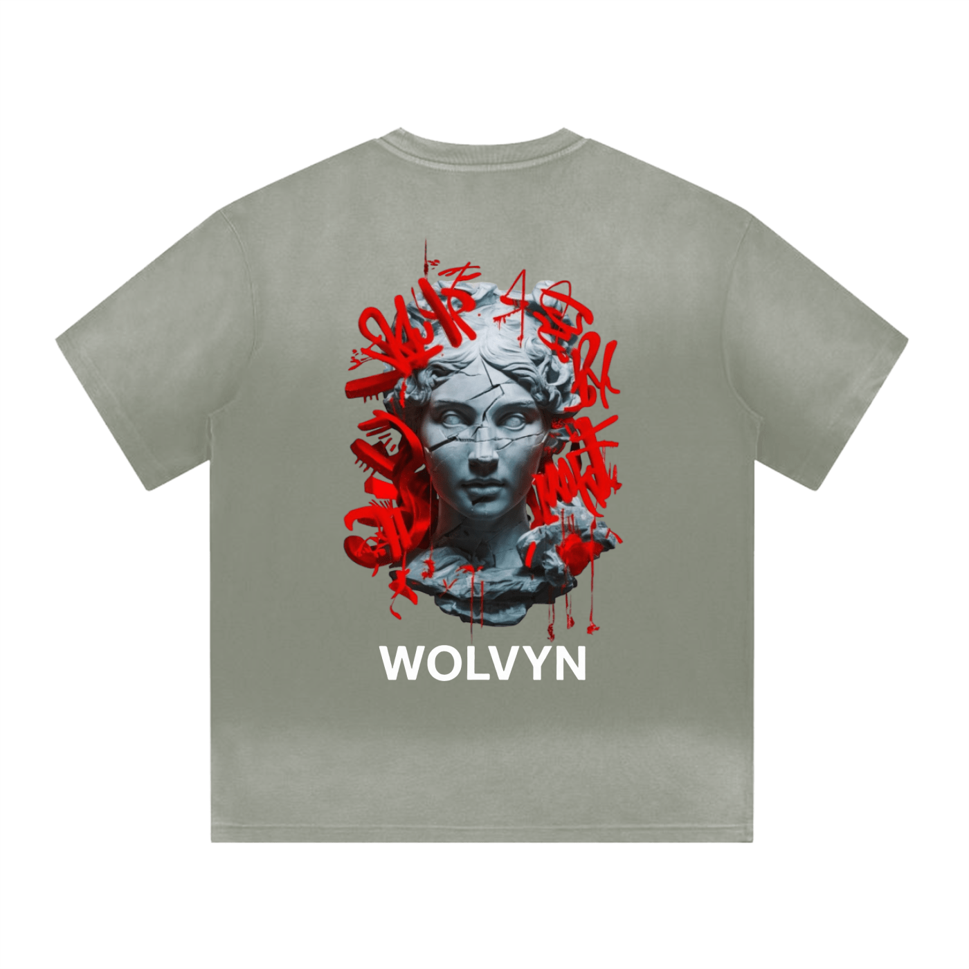 Wolvyn “I” Shape Gradient Washed T-Shirt - Wolvyn Apparel