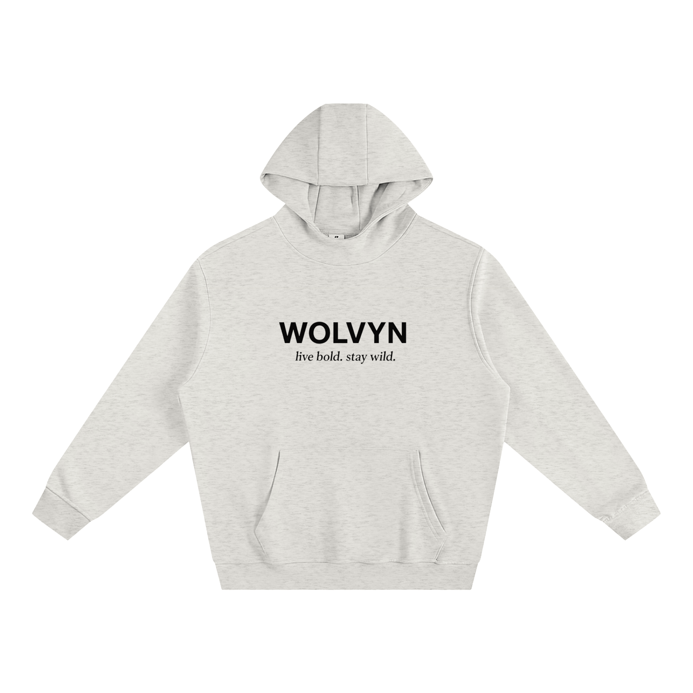 Wolvyn Intro Fleeced High Neck Hoodie - Wolvyn Apparel
