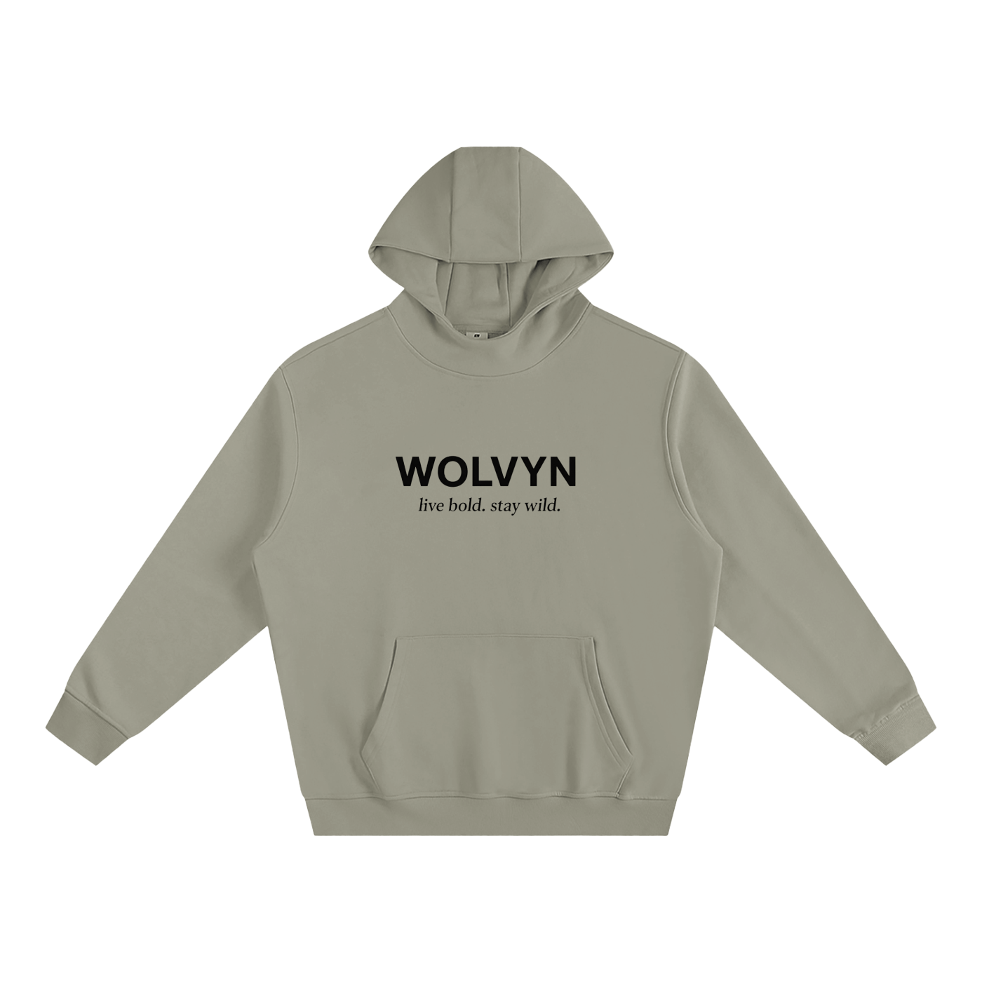 Wolvyn Intro Fleeced High Neck Hoodie - Wolvyn Apparel