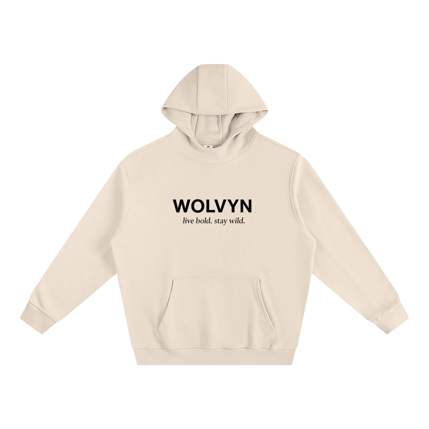 Wolvyn Intro Fleeced High Neck Hoodie - Wolvyn Apparel