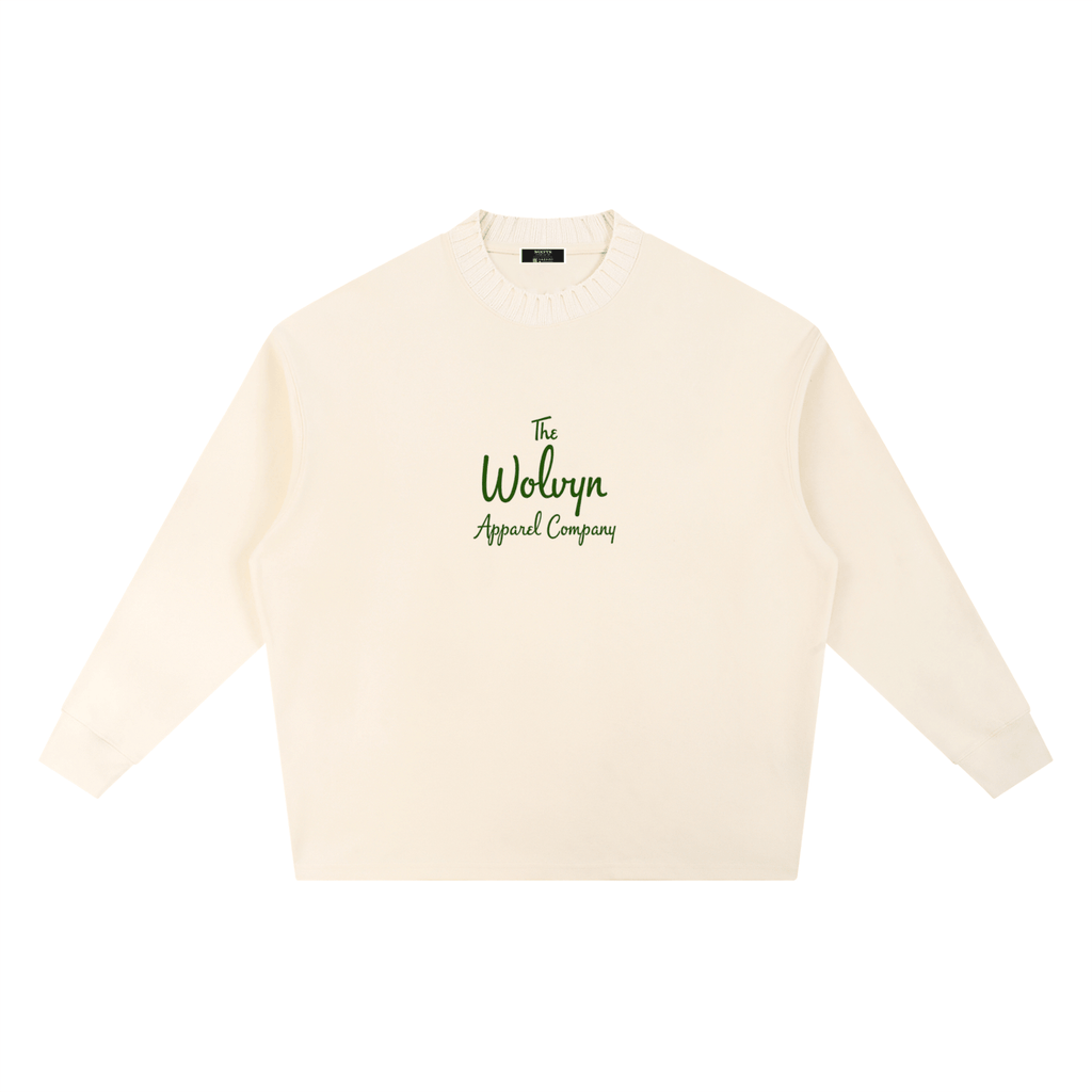 Wolvyn Knitted Round Neck Oversize Sweatshirt - Wolvyn Apparel
