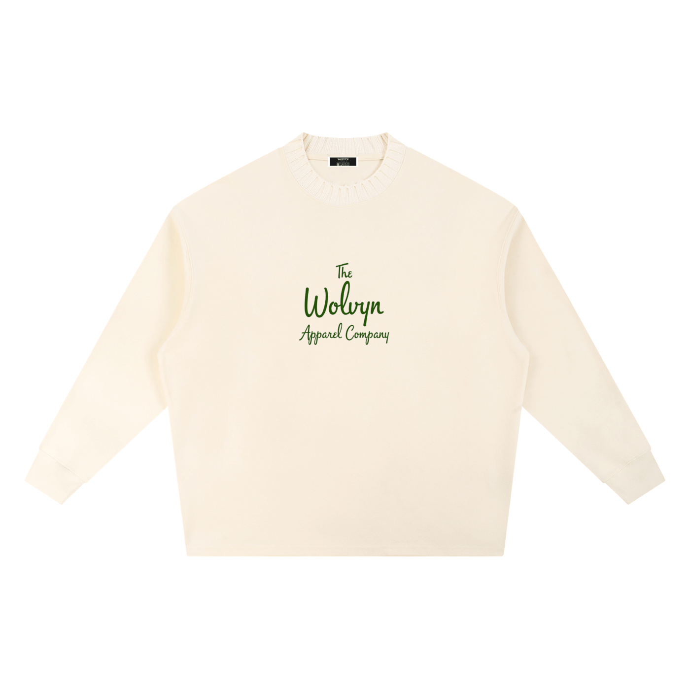 Wolvyn Knitted Round Neck Oversize Sweatshirt - Wolvyn Apparel