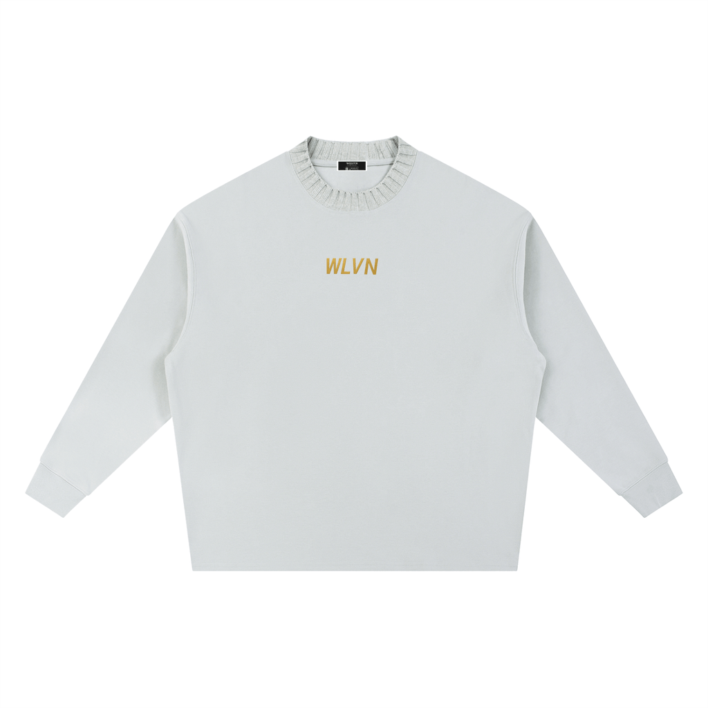 Wolvyn Knitted Round Neck Oversize Sweatshirt - Wolvyn Apparel