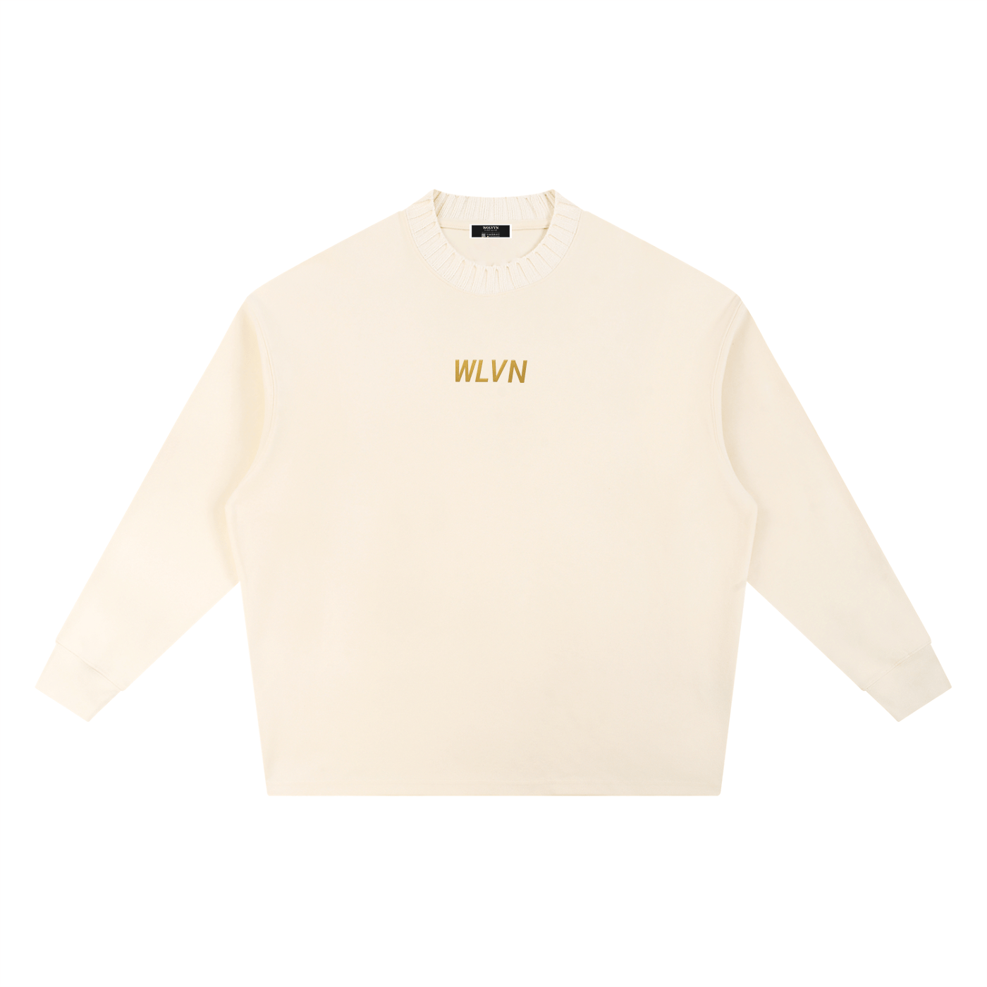 Wolvyn Knitted Round Neck Oversize Sweatshirt - Wolvyn Apparel