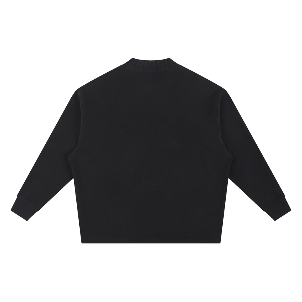 Wolvyn Knitted Round Neck Oversize Sweatshirt - Wolvyn Apparel