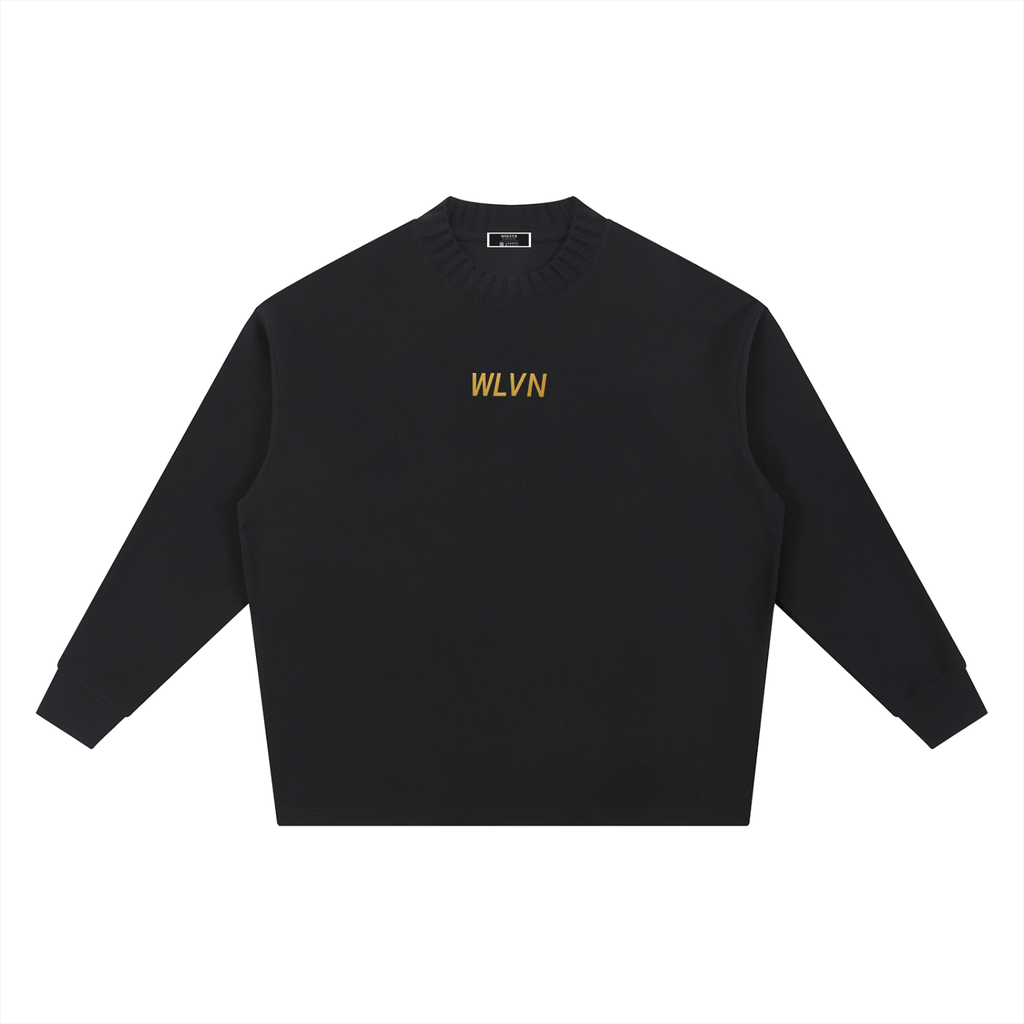 Wolvyn Knitted Round Neck Oversize Sweatshirt - Wolvyn Apparel