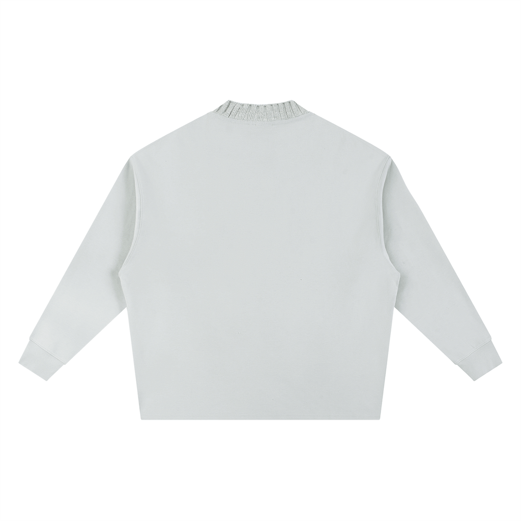 Wolvyn Knitted Round Neck Oversize Sweatshirt - Wolvyn Apparel