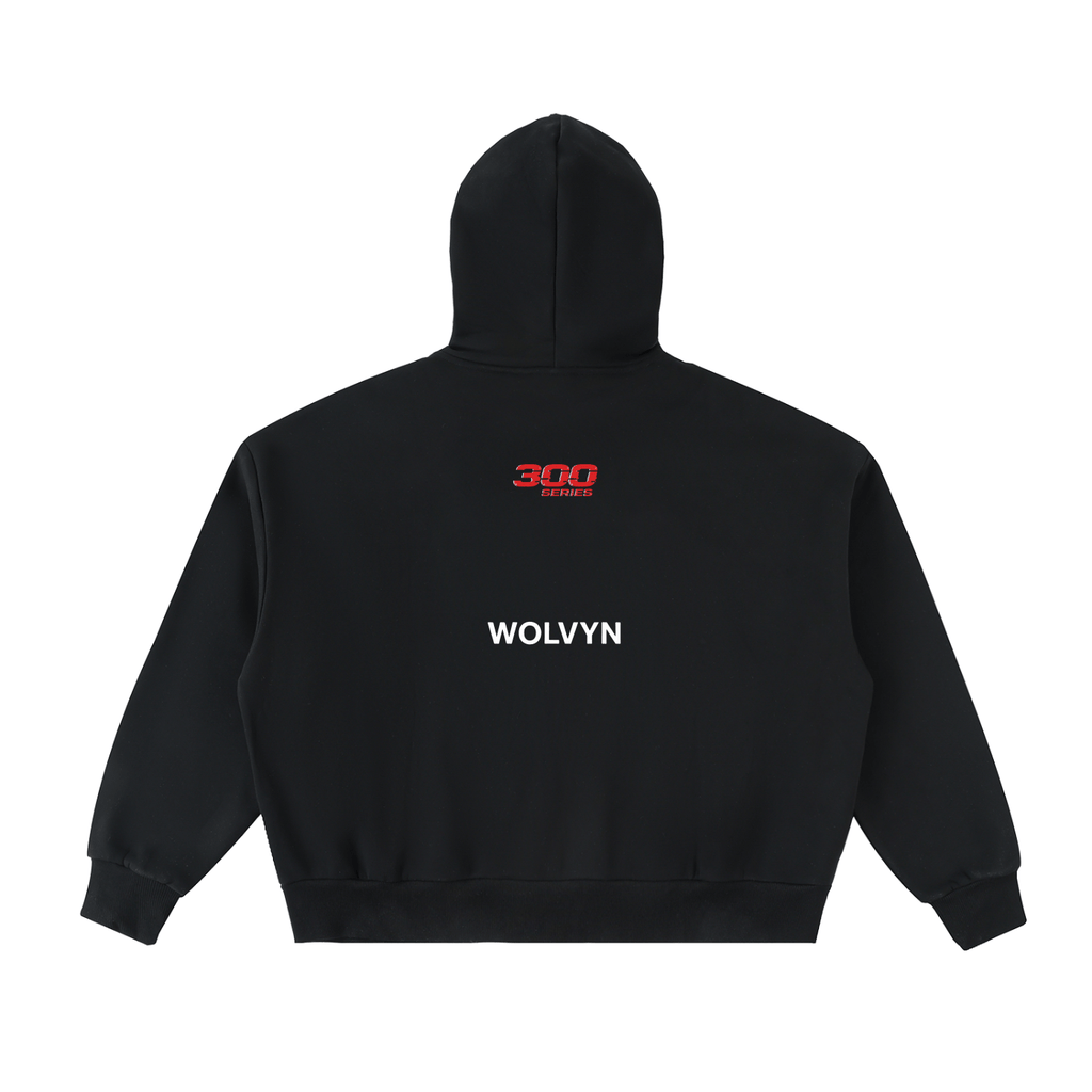 Wolvyn “LA Branch” Fleeced Full - Zip Boxy Hoodie - Wolvyn Apparel