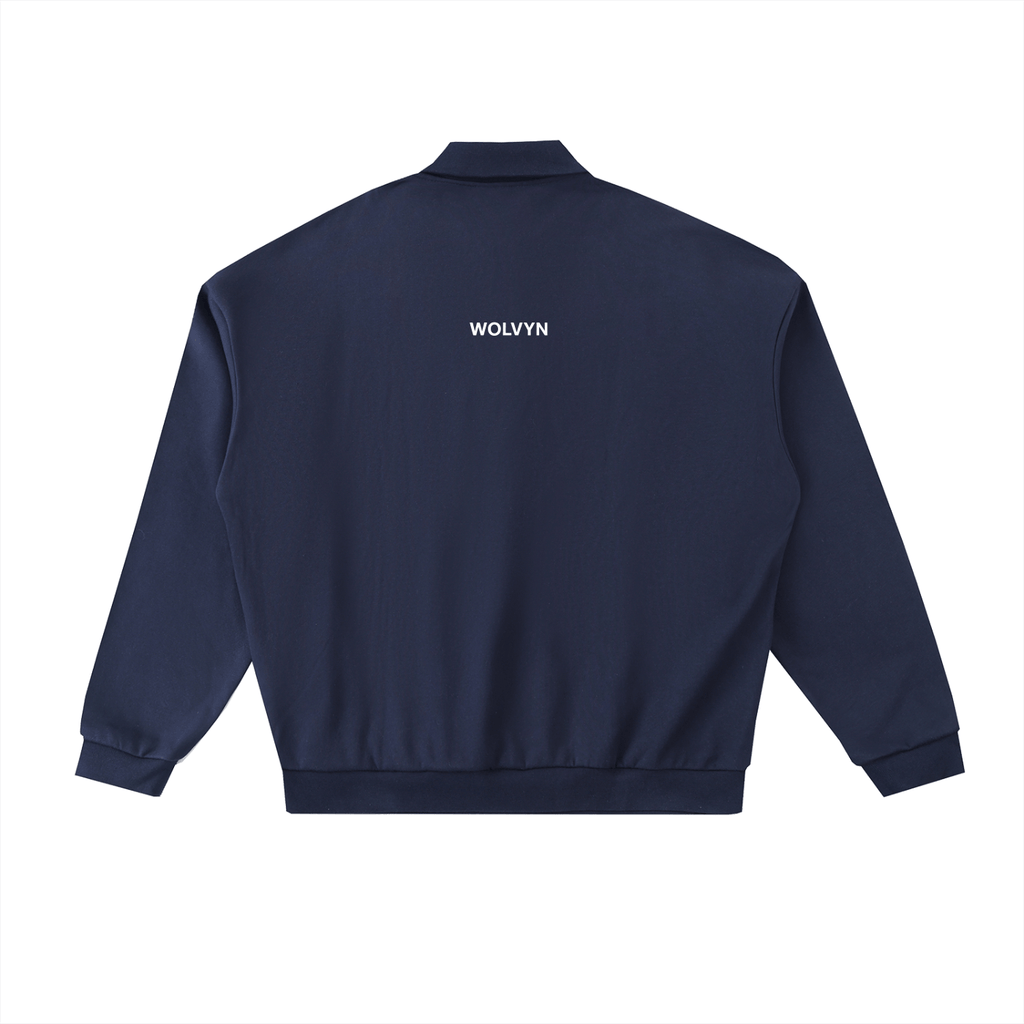 Wolvyn “LA” Heavyweight Fleece Polo Sweatshirt - Wolvyn Apparel