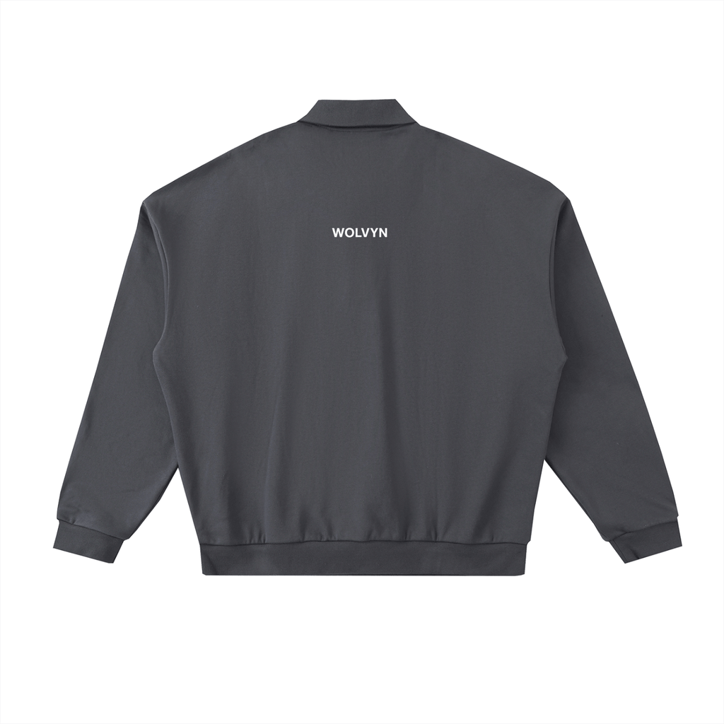 Wolvyn “LA” Heavyweight Fleece Polo Sweatshirt - Wolvyn Apparel