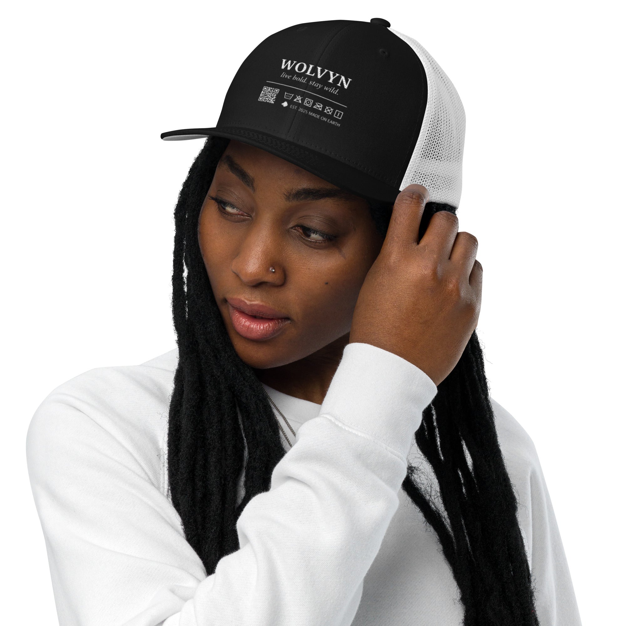 Wolvyn Label Closed - back trucker cap - Wolvyn Apparel