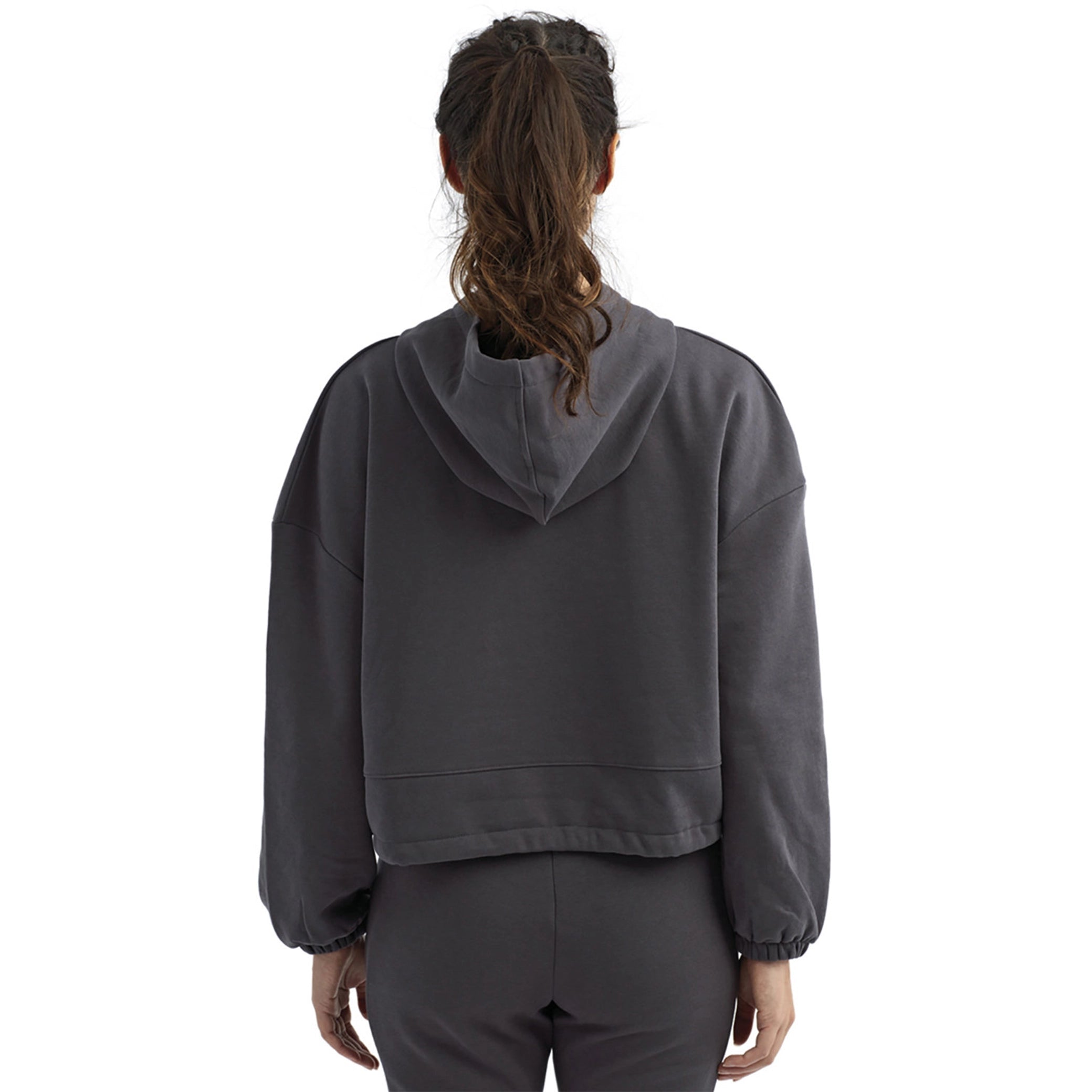 Wolvyn Ladies' Cropped Oversize Hooded Sweatshirt - Wolvyn Apparel