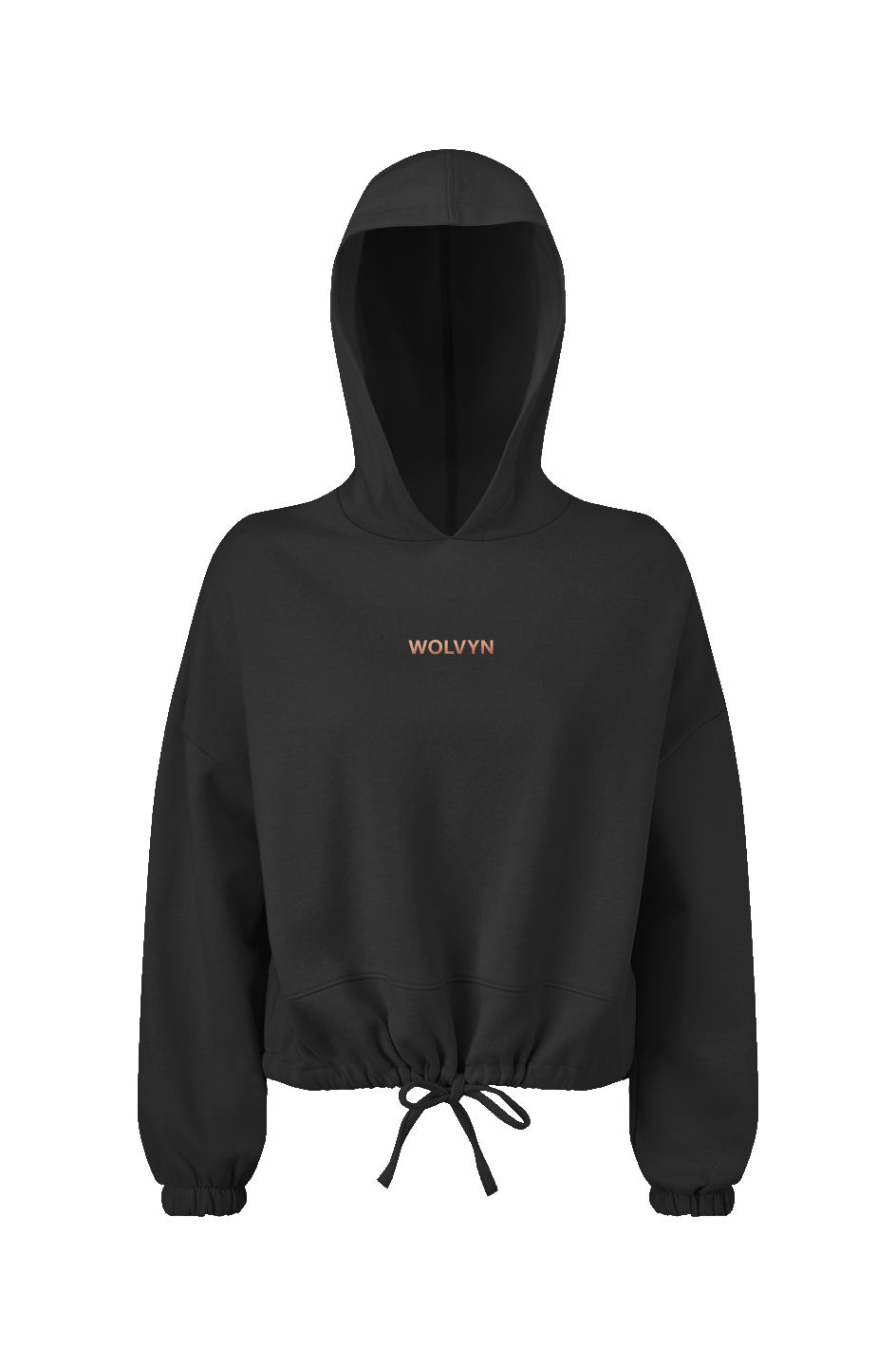 Wolvyn Ladies' Cropped Oversize Hooded Sweatshirt - Wolvyn Apparel
