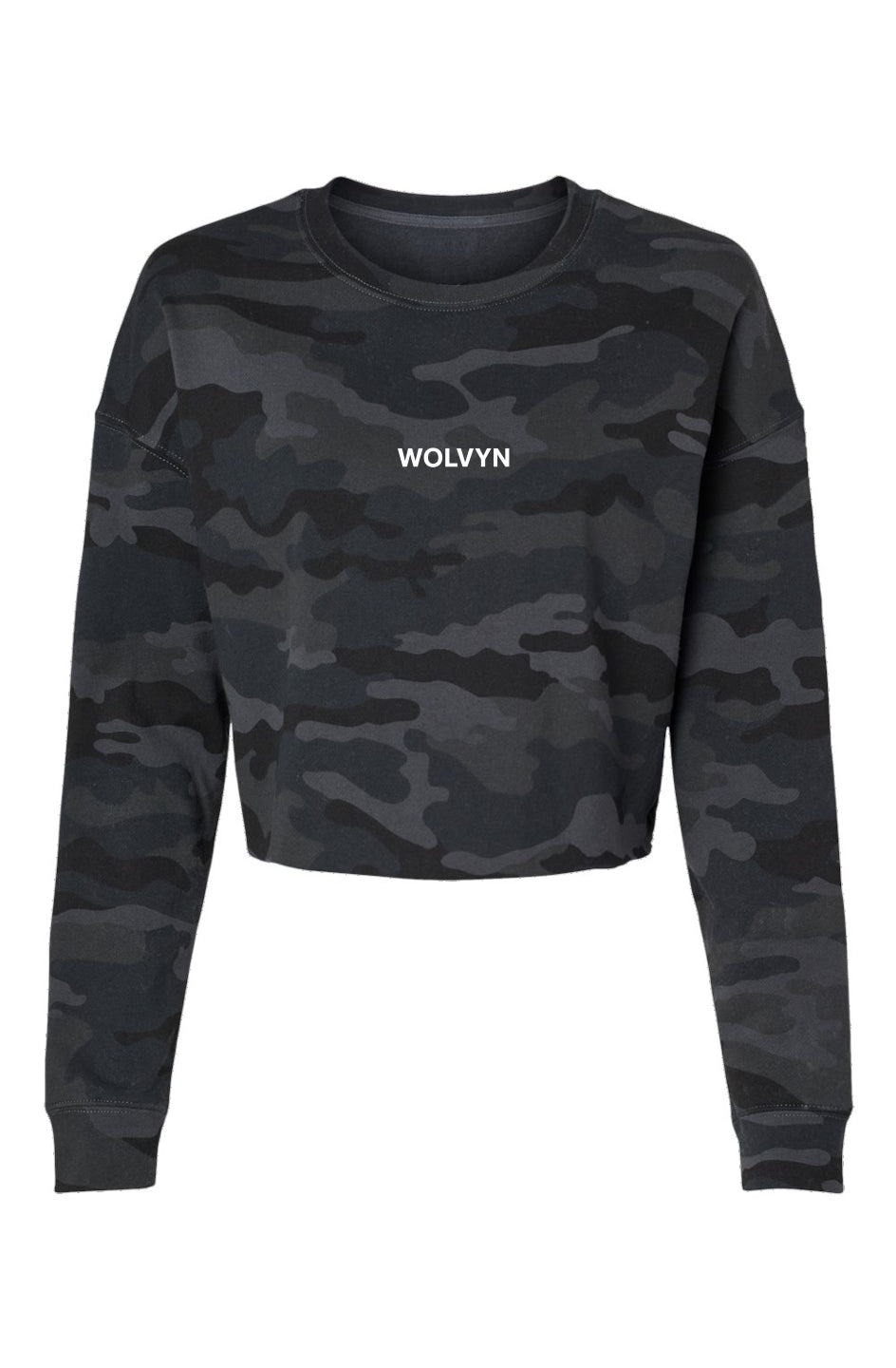 Wolvyn Lightweight Camo Cropped Crew - Wolvyn Apparel