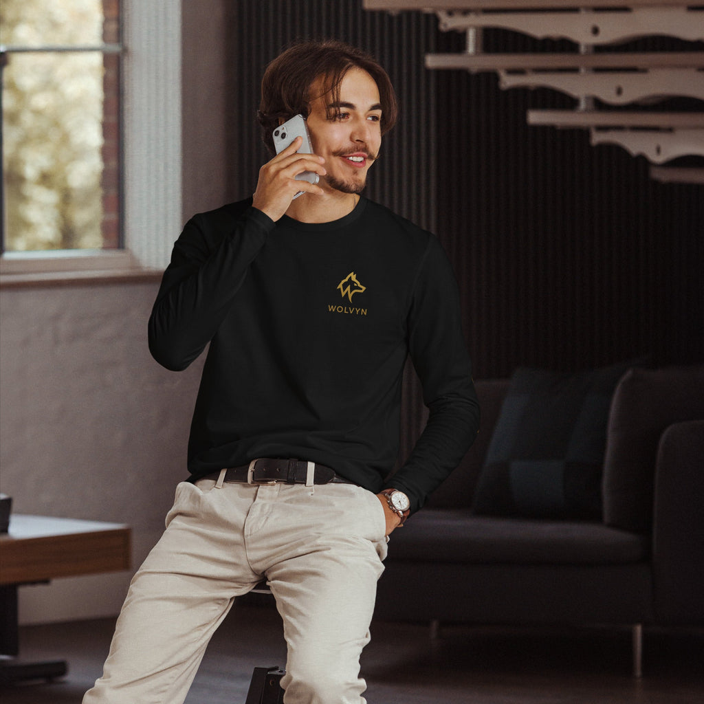 Wolvyn Long Sleeve Fitted Crew - Wolvyn Apparel