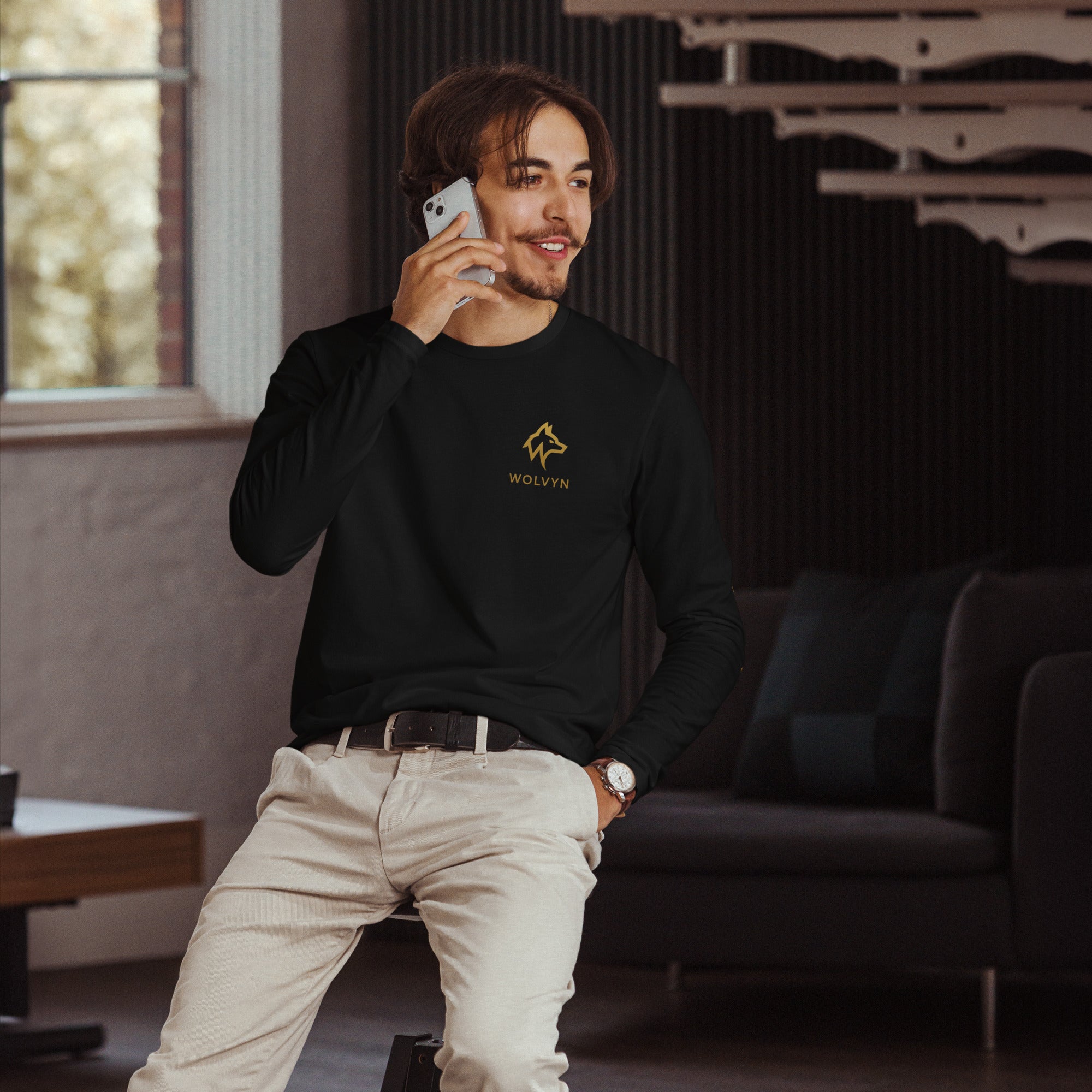 Wolvyn Long Sleeve Fitted Crew - Wolvyn Apparel