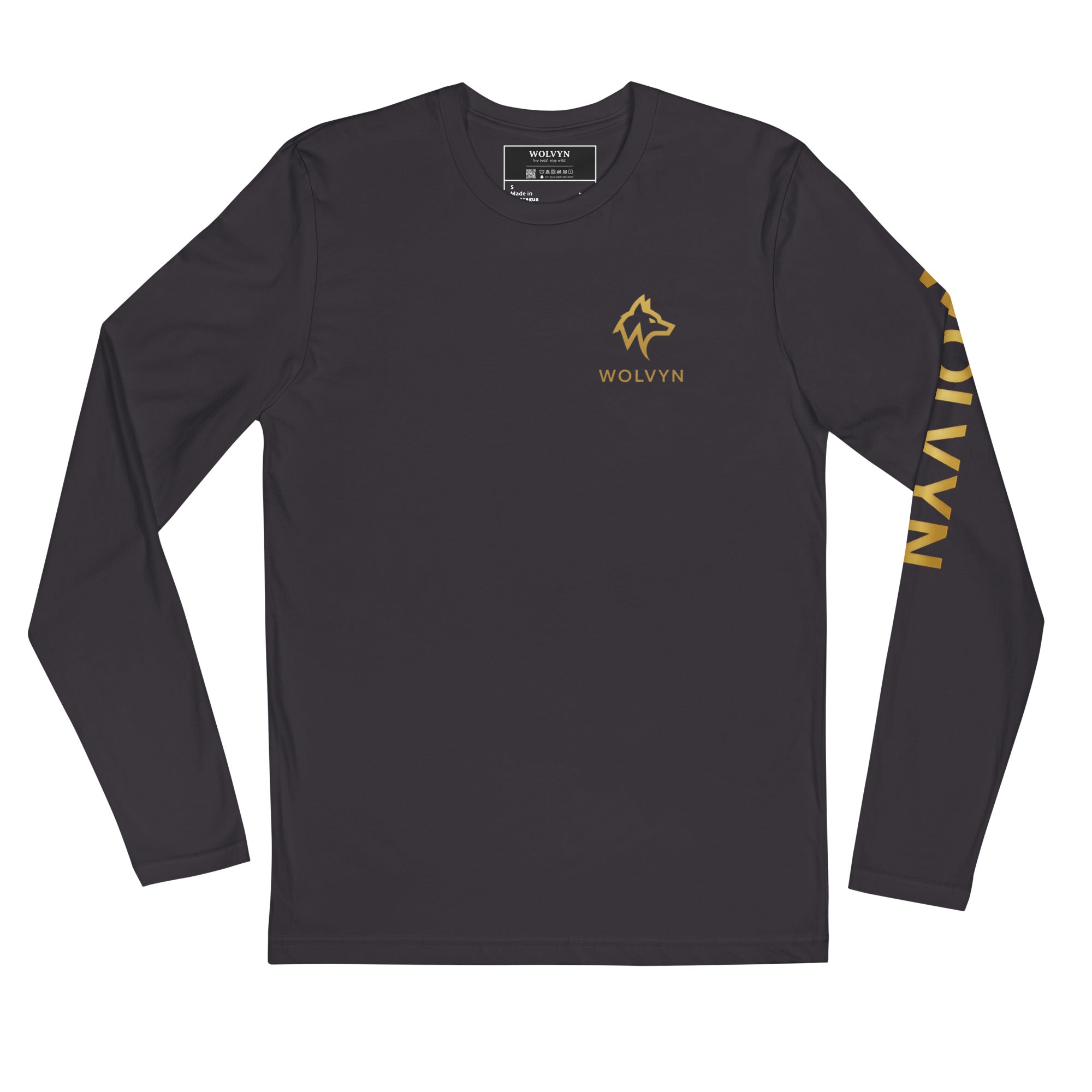 Wolvyn Long Sleeve Fitted Crew - Wolvyn Apparel