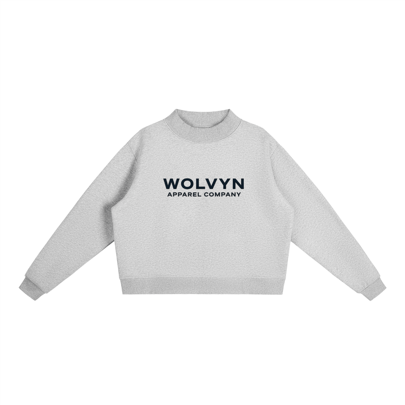 Wolvyn Luxe Fleece Mock - Neck Crew Sweatshirt - Loungeset (Link in description to add bottom) - Wolvyn Apparel