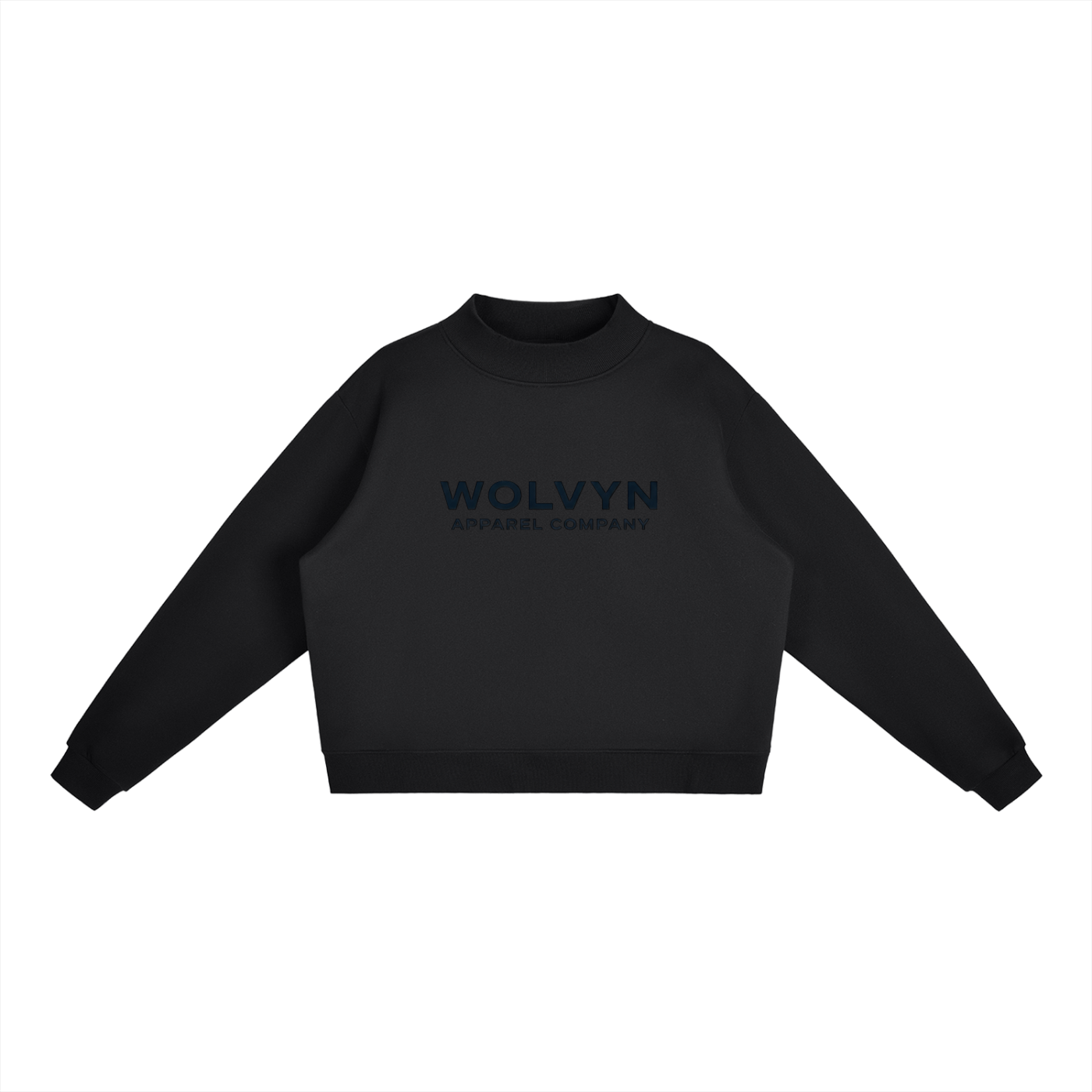 Wolvyn Luxe Fleece Mock - Neck Crew Sweatshirt - Loungeset (Link in description to add bottom) - Wolvyn Apparel