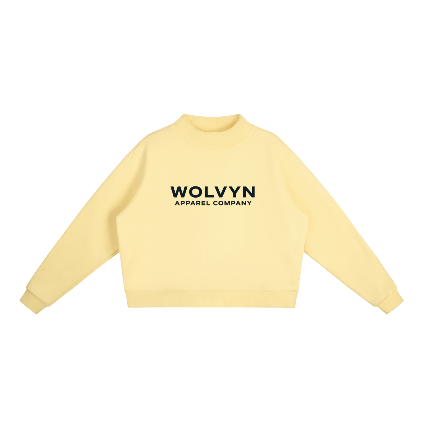 Wolvyn Luxe Fleece Mock - Neck Crew Sweatshirt - Loungeset (Link in description to add bottom) - Wolvyn Apparel