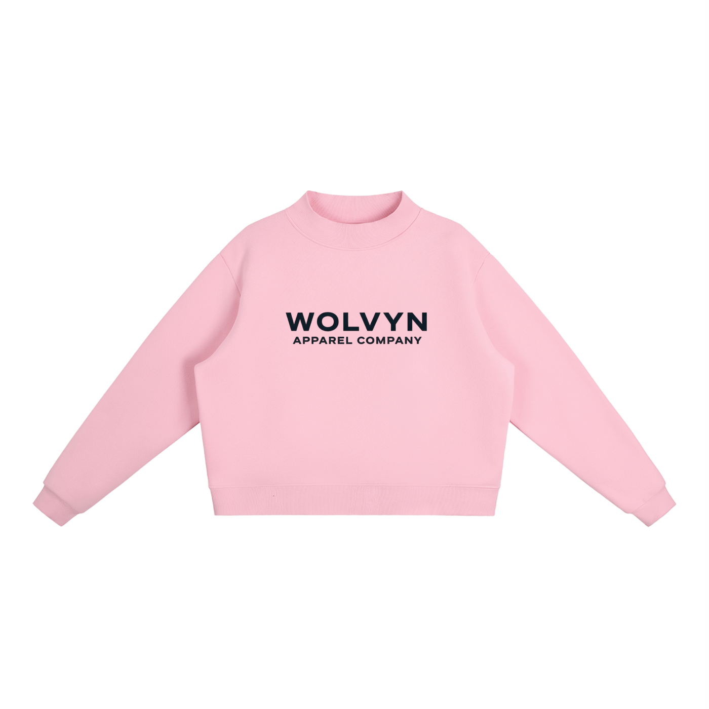 Wolvyn Luxe Fleece Mock - Neck Crew Sweatshirt - Loungeset (Link in description to add bottom) - Wolvyn Apparel