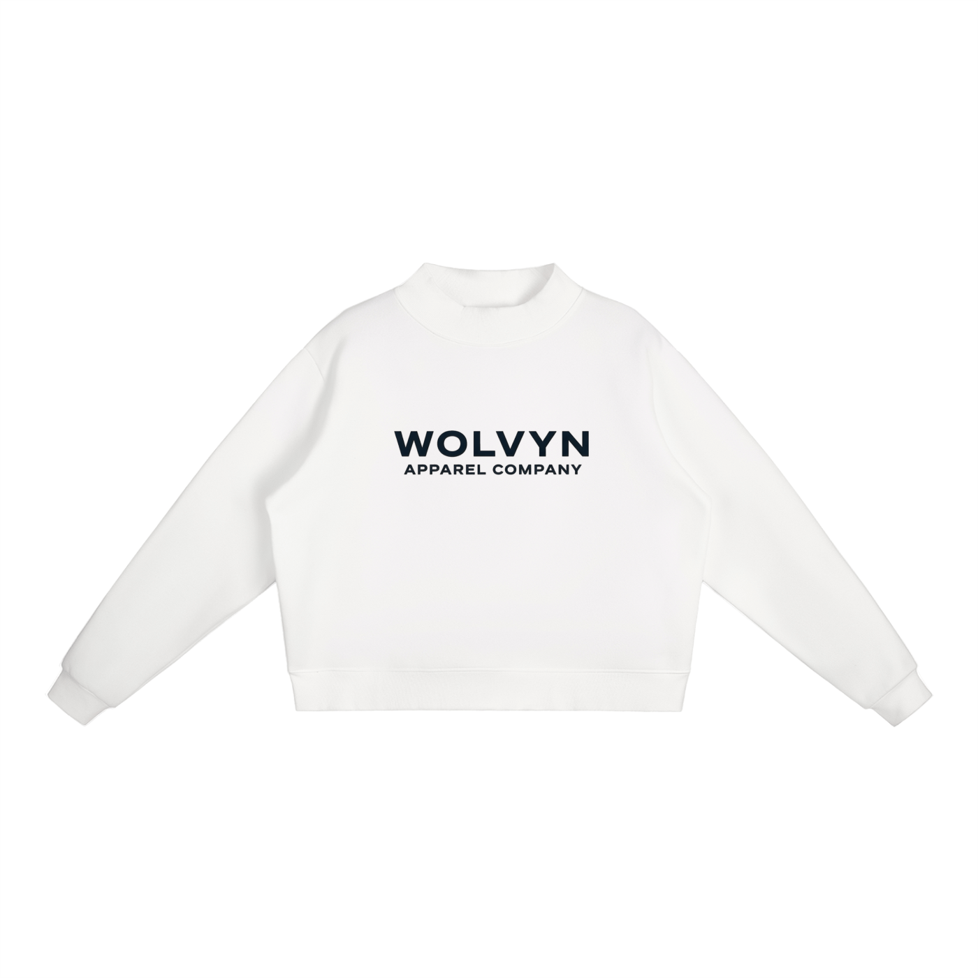 Wolvyn Luxe Fleece Mock - Neck Crew Sweatshirt - Loungeset (Link in description to add bottom) - Wolvyn Apparel