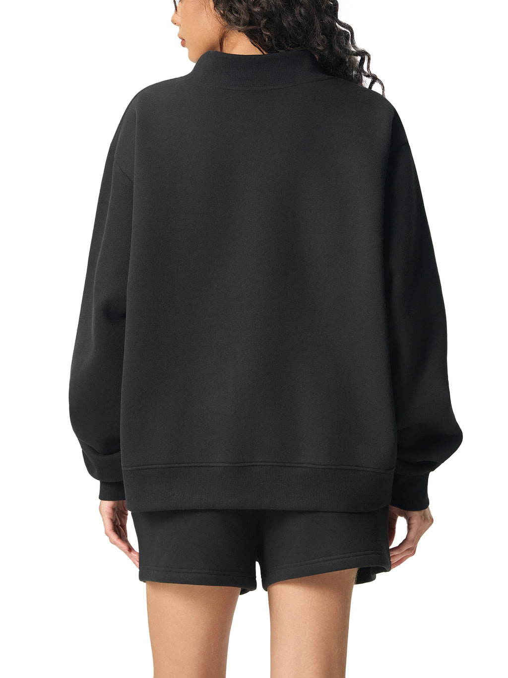 Wolvyn Luxe Fleece Mock - Neck Crew Sweatshirt - Loungeset (Link in description to add bottom) - Wolvyn Apparel