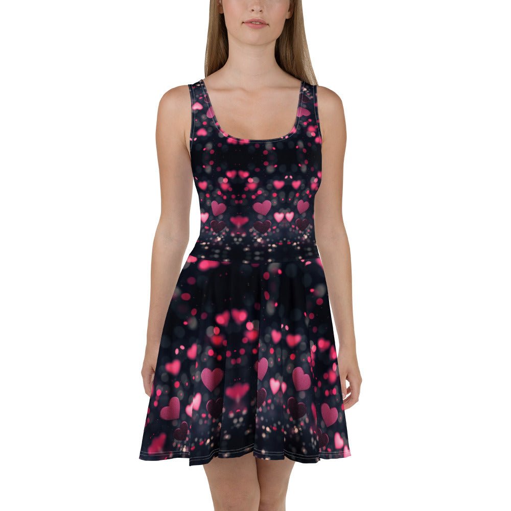 Wolvyn Many Hearts Skater Dress - Wolvyn Apparel