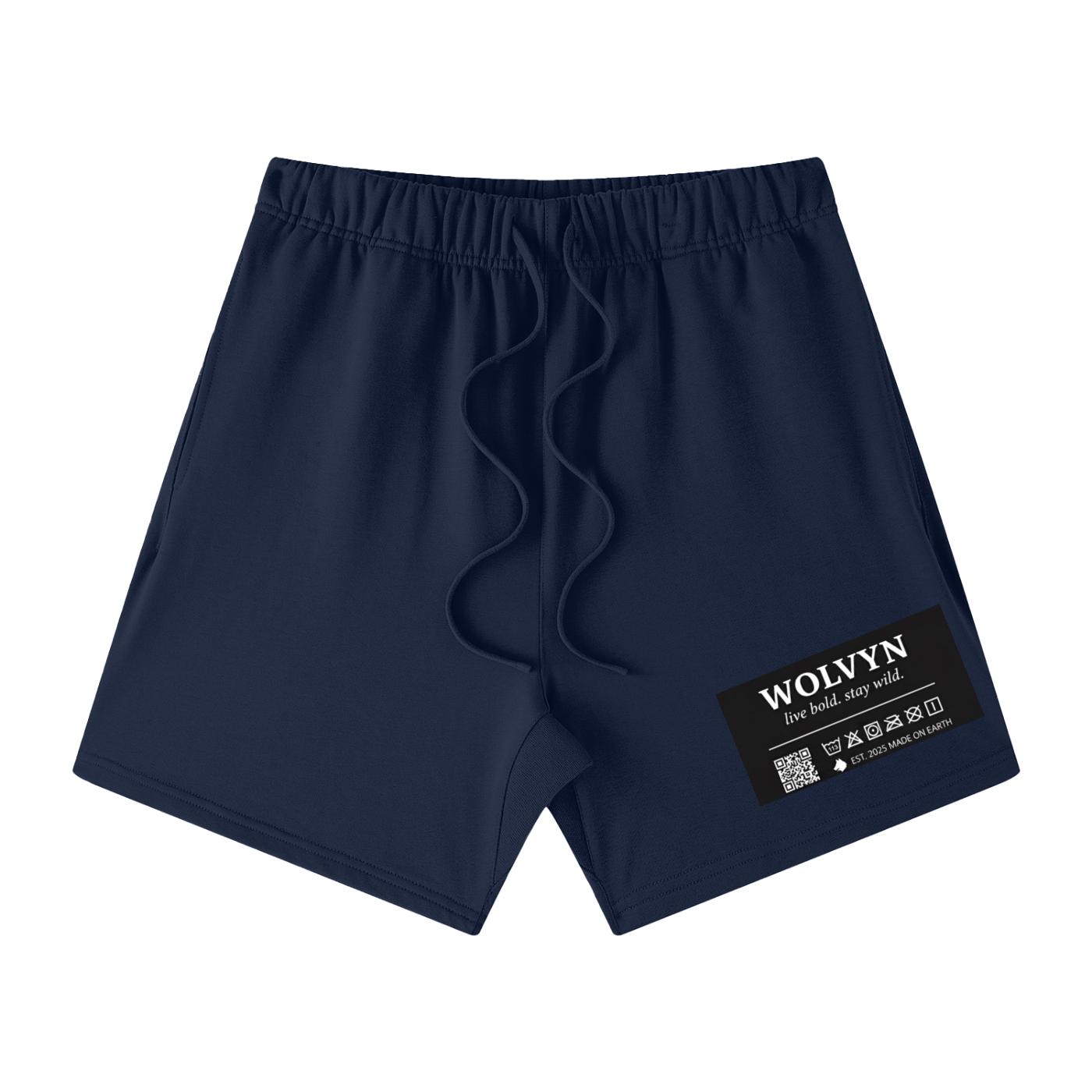 Wolvyn Neck Tag Earth Tone Loose Fit Cotton Shorts - Wolvyn Apparel