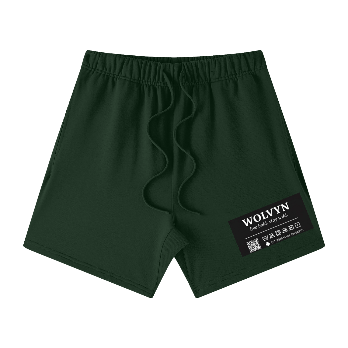 Wolvyn Neck Tag Earth Tone Loose Fit Cotton Shorts - Wolvyn Apparel