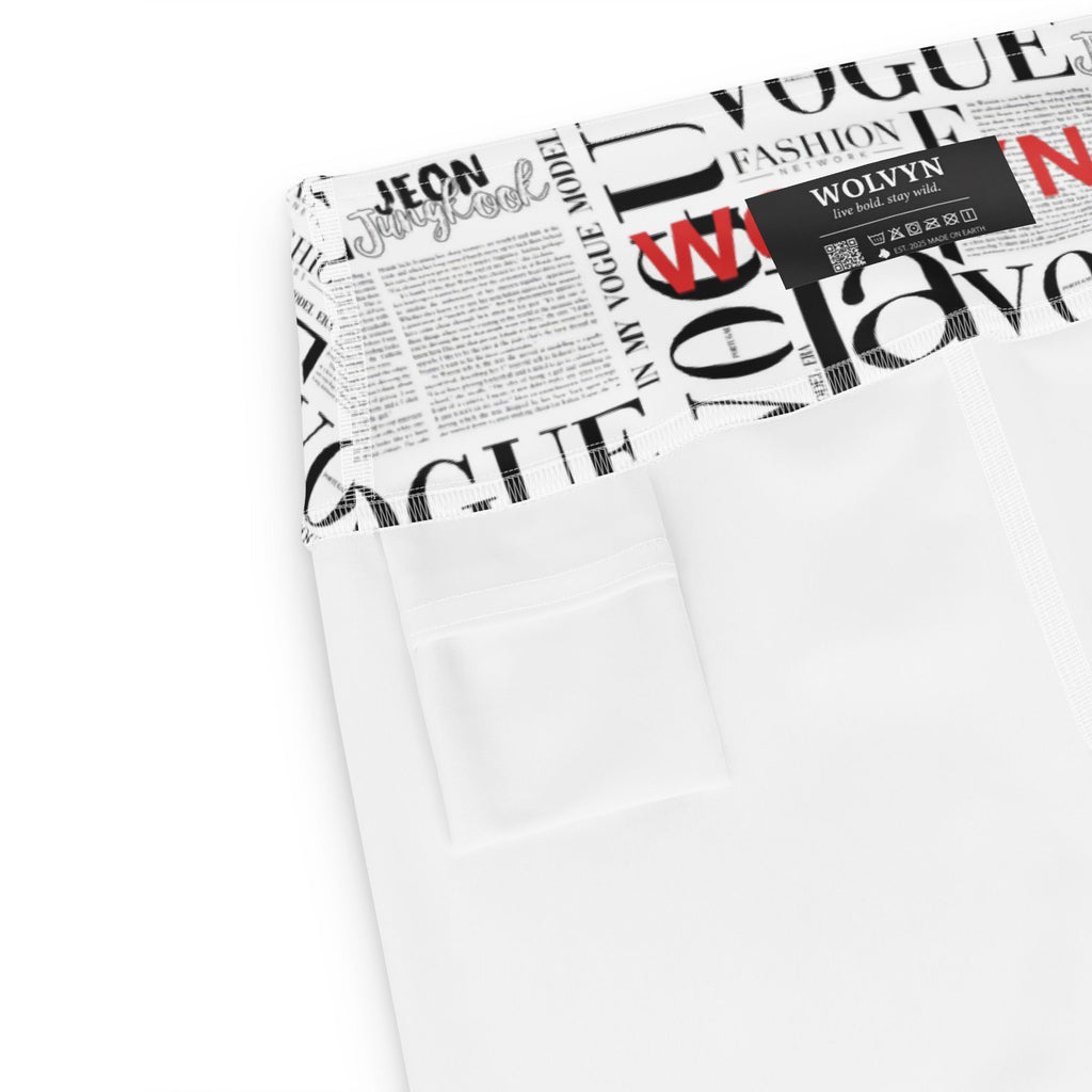 Wolvyn News Yoga Leggings - Wolvyn Apparel