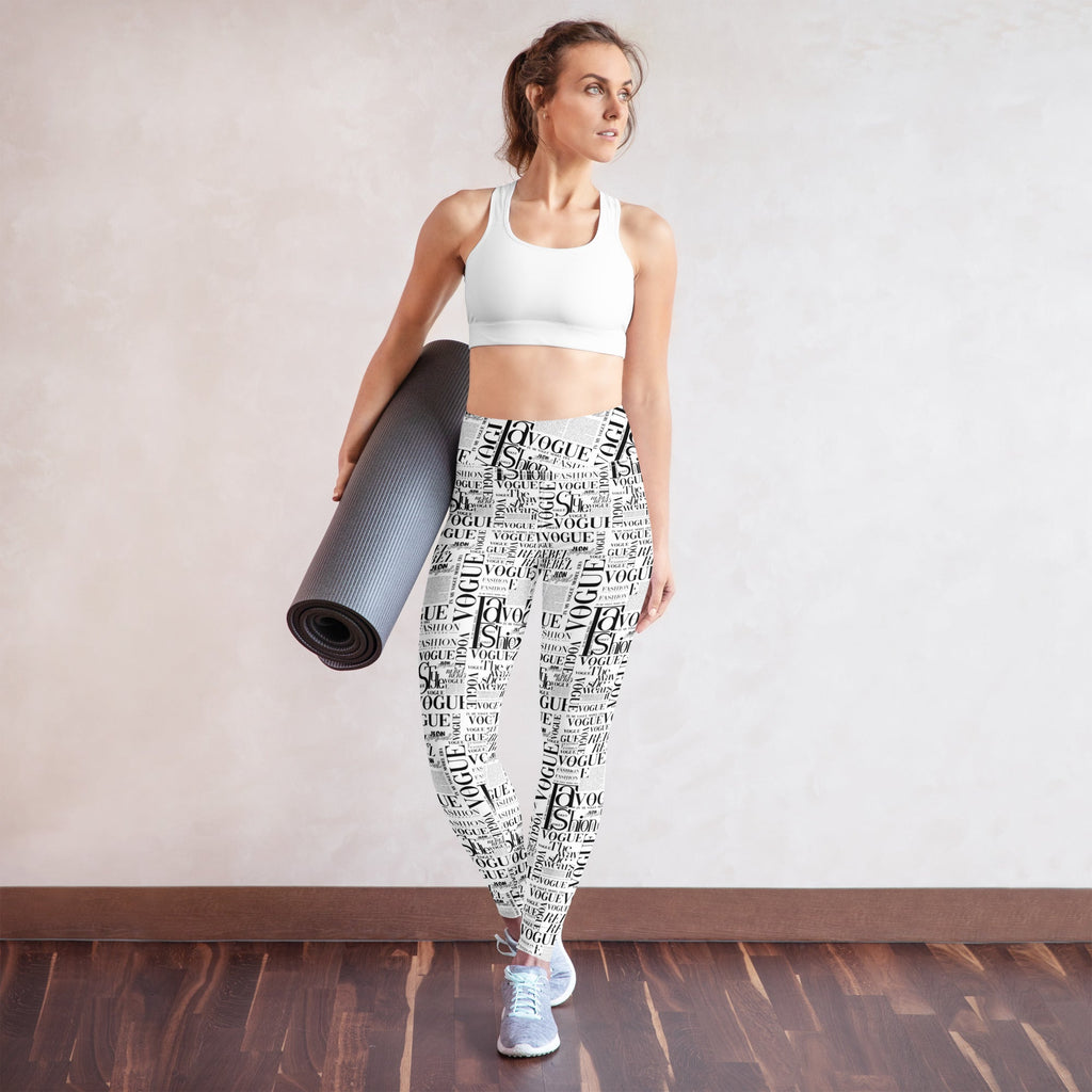 Wolvyn News Yoga Leggings - Wolvyn Apparel