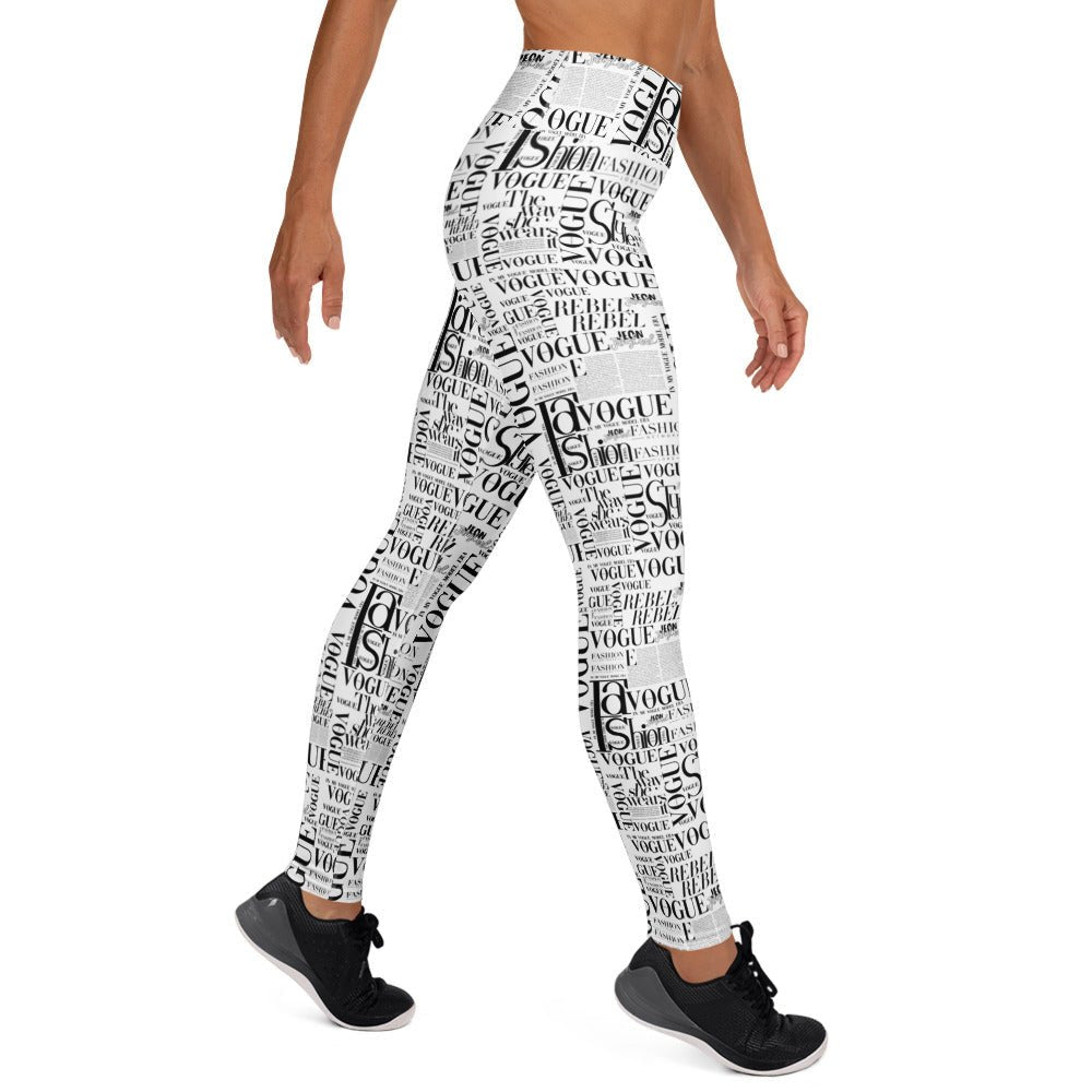 Wolvyn News Yoga Leggings - Wolvyn Apparel