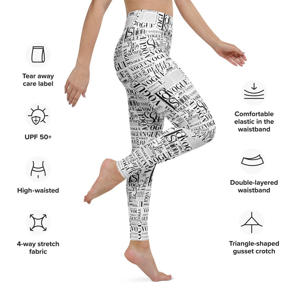 Wolvyn News Yoga Leggings - Wolvyn Apparel