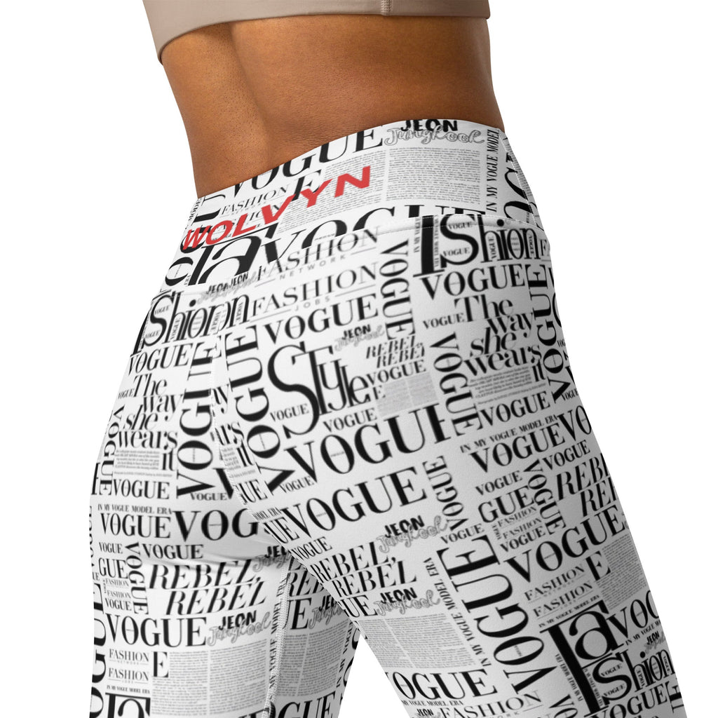 Wolvyn News Yoga Leggings - Wolvyn Apparel