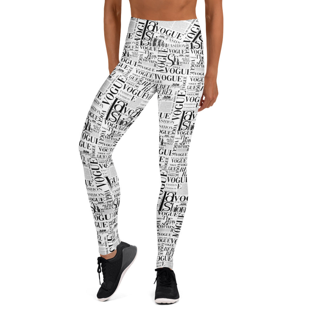 Wolvyn News Yoga Leggings - Wolvyn Apparel