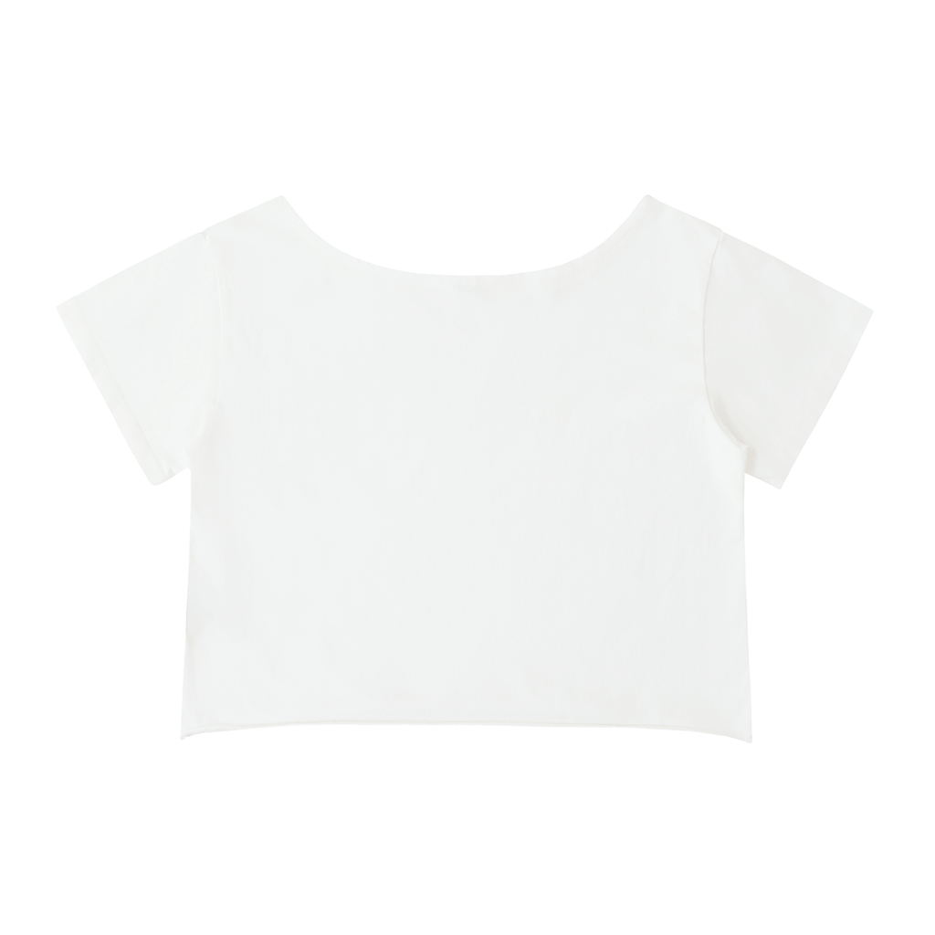 Wolvyn Off - Shoulder Rolled Hem Cotton T-Shirt - Wolvyn Apparel