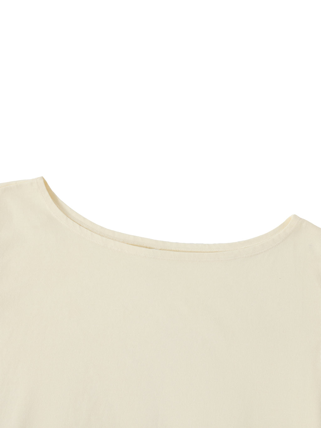 Wolvyn Off - Shoulder Rolled Hem Cotton T-Shirt - Wolvyn Apparel
