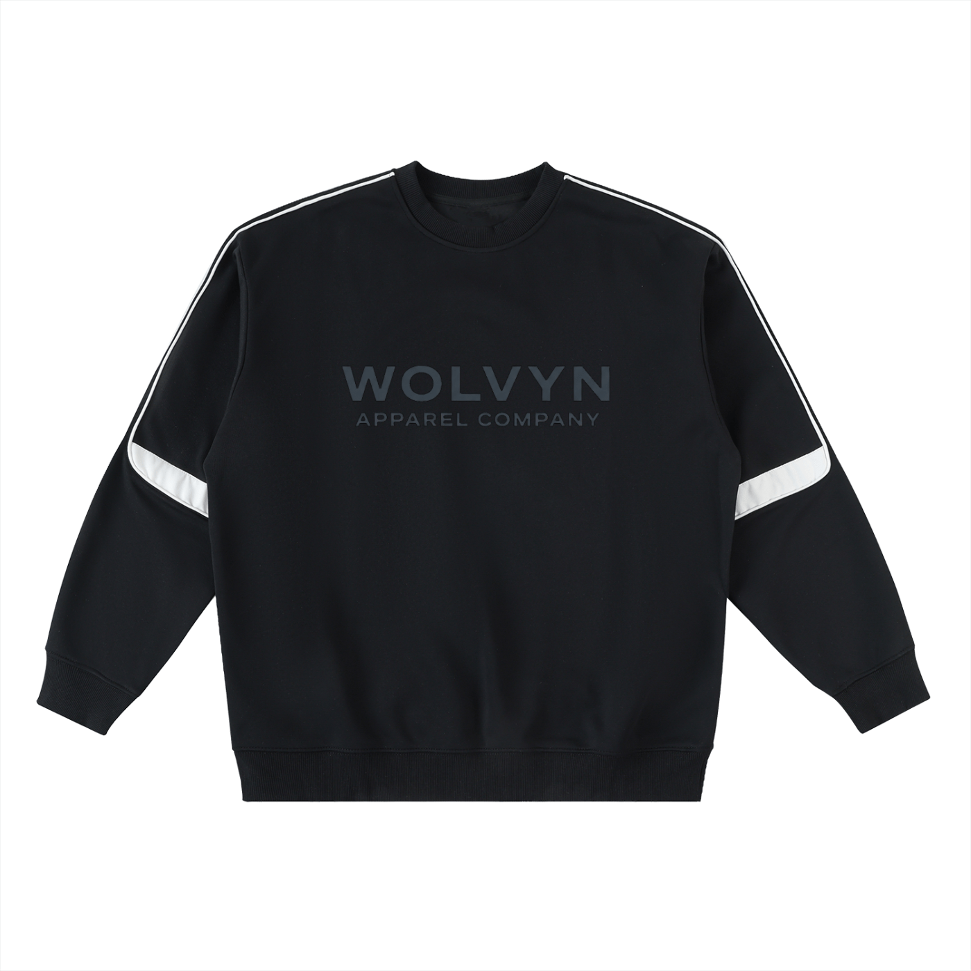 Wolvyn Oversized Crewneck Taped Sweatshirt - Wolvyn Apparel