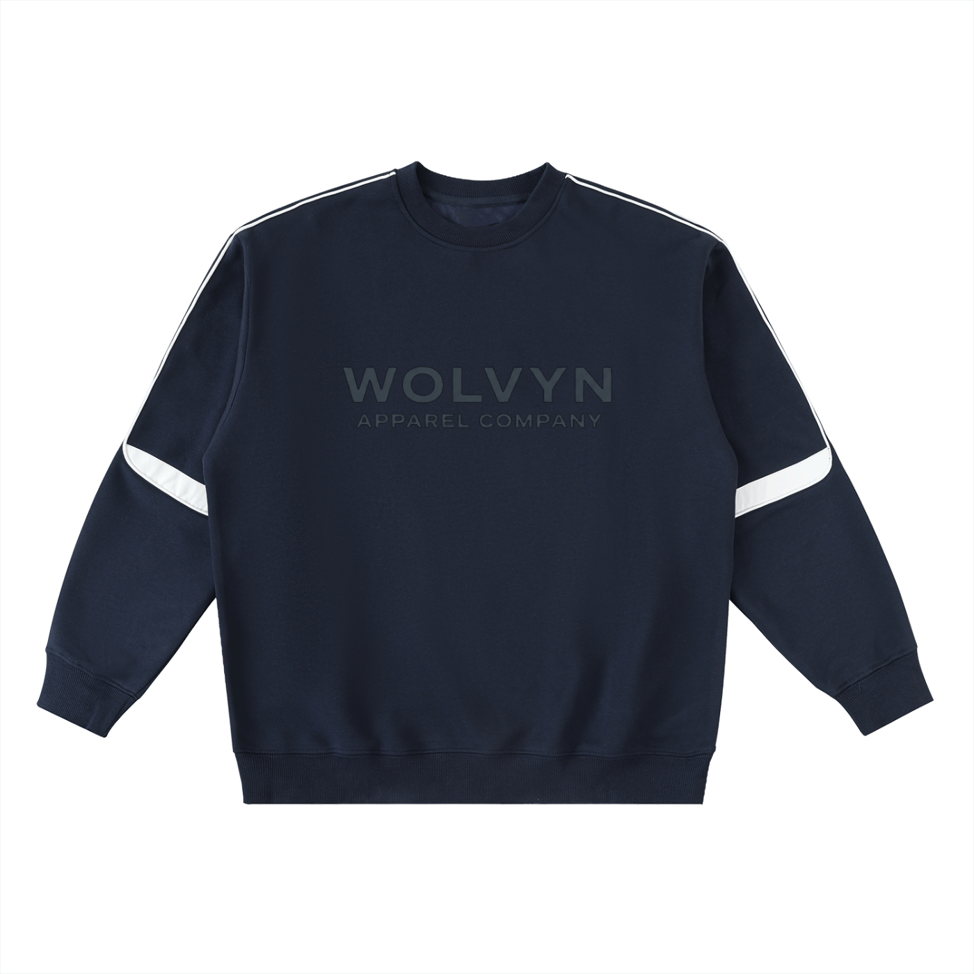 Wolvyn Oversized Crewneck Taped Sweatshirt - Wolvyn Apparel