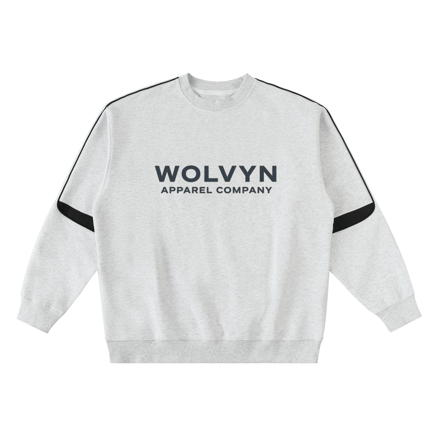 Wolvyn Oversized Crewneck Taped Sweatshirt - Wolvyn Apparel