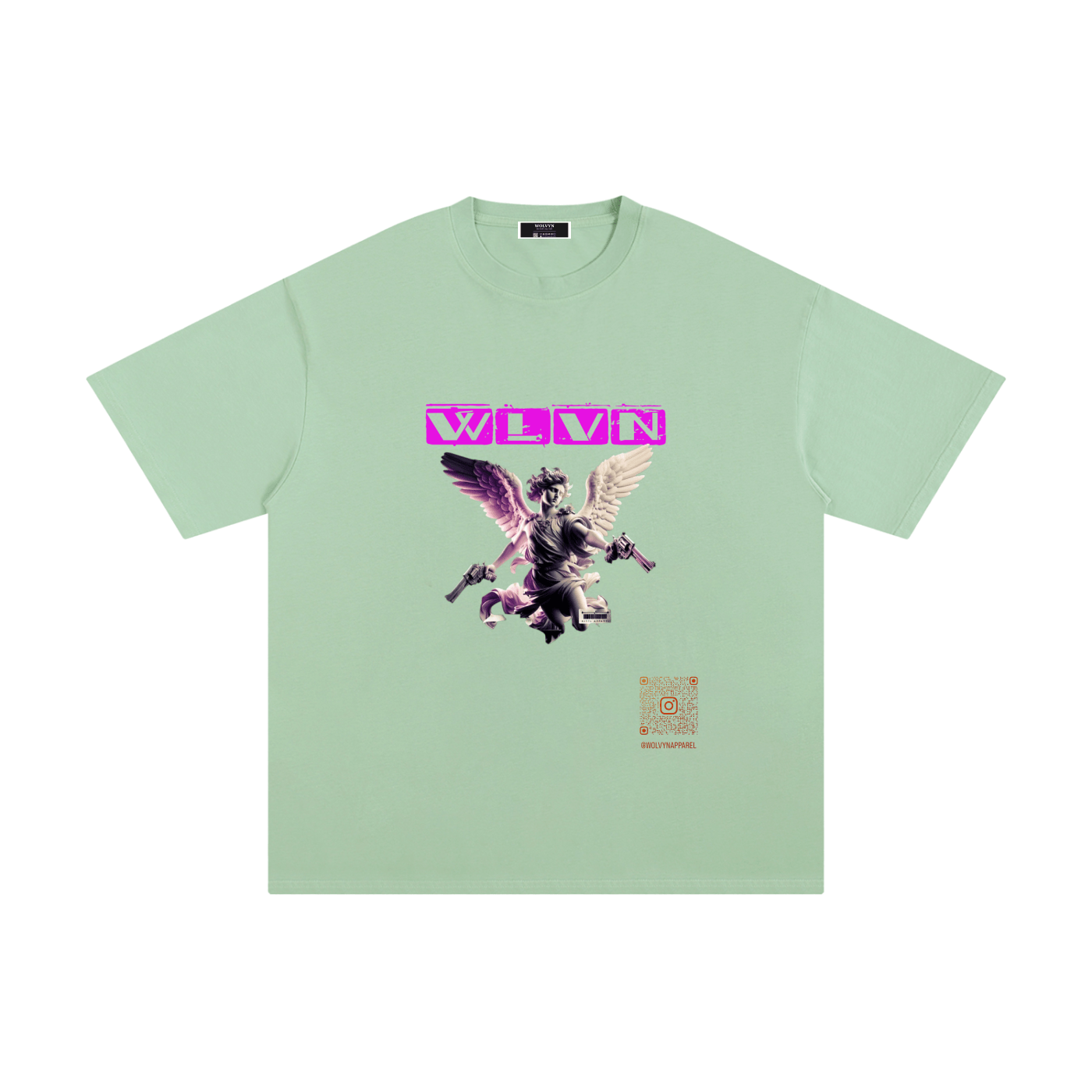 Wolvyn QR Code Pure Cotton T-Shirt - Wolvyn Apparel