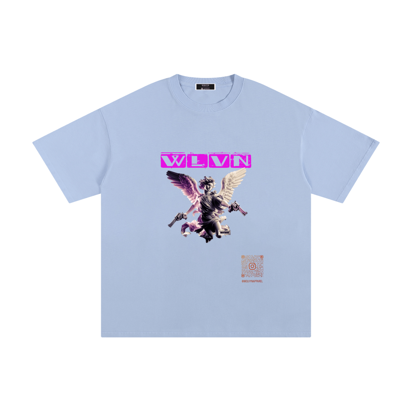 Wolvyn QR Code Pure Cotton T-Shirt - Wolvyn Apparel